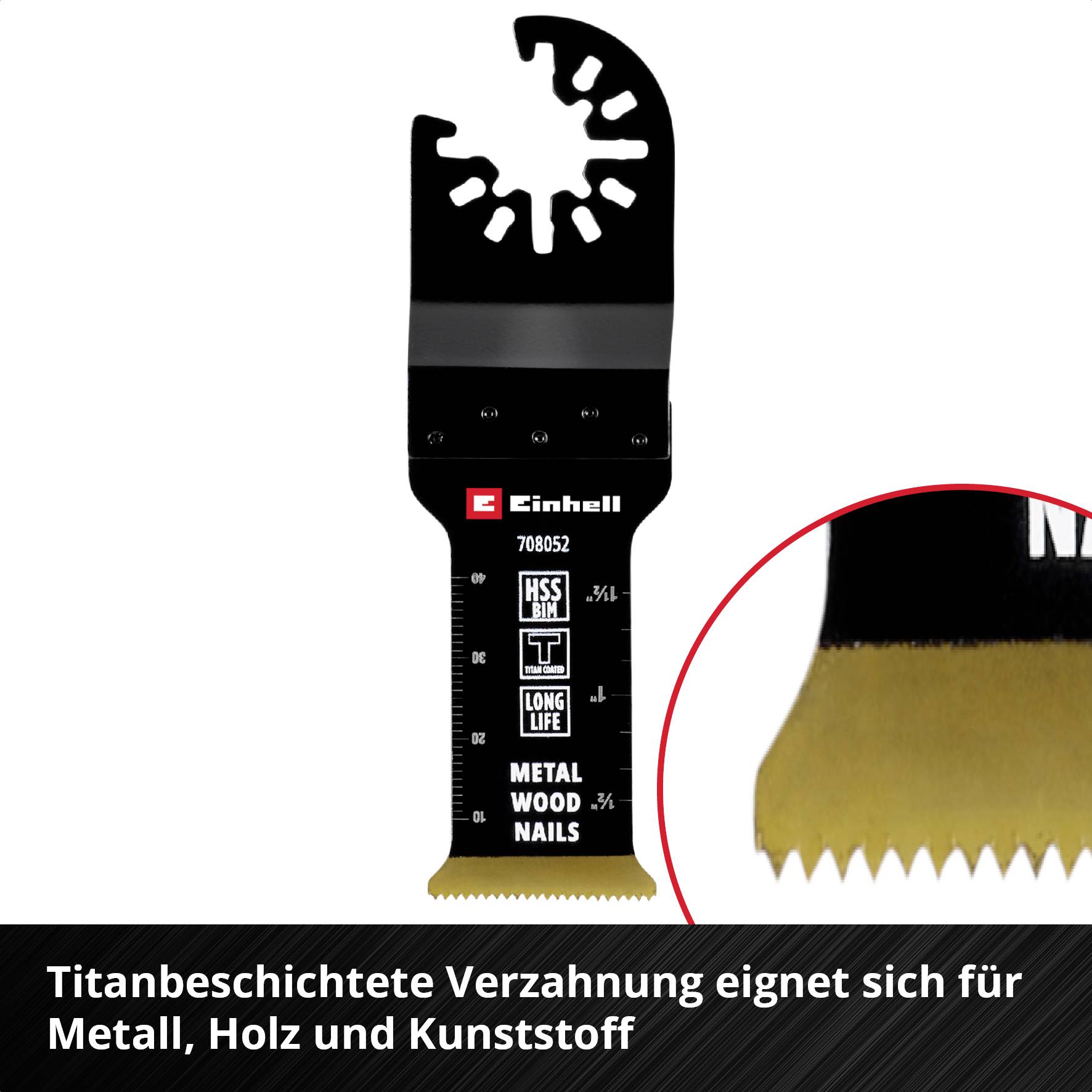 Einhell 708052 Tauchsägeblatt BIM-TI, 29mm Bimetall Tauchsägeblatt 29mm 1St.