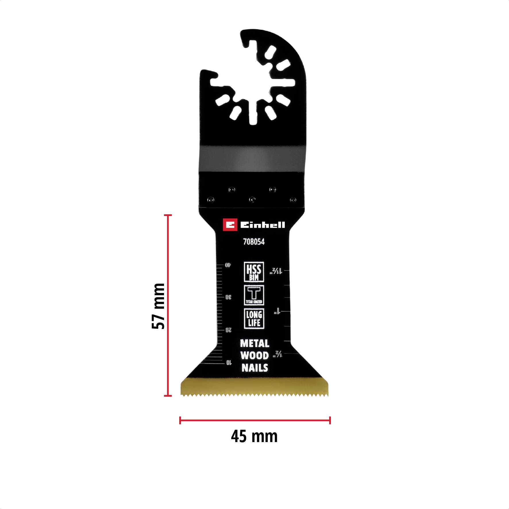 Einhell 708054 Tauchsägeblatt BIM-TI, 45mm Bimetall Tauchsägeblatt 45mm 1St.