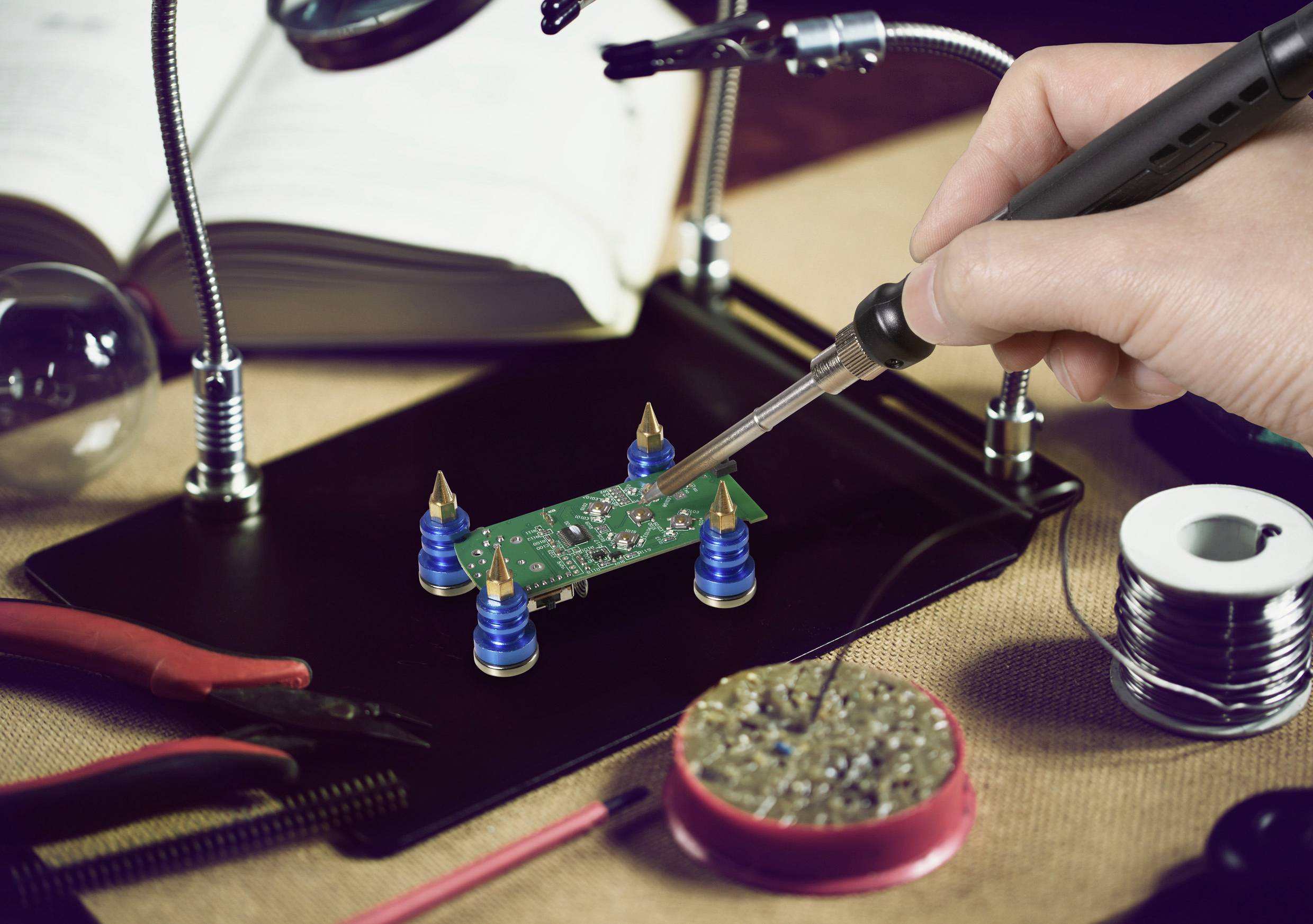 TOOLCRAFT TC-ZD-150G Platinenhalter (Ø x H) 15mm x 33mm 4St.