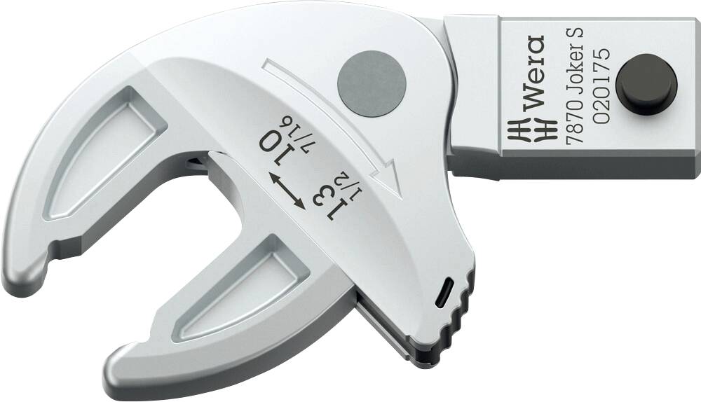 Wera 05020175001 7870 Joker S Selbstjustierender Einsteck-Maulschlüssel Schlüsselweite (Metrisch) 10 - 13 mm Schlüsselweite (Zoll) 1/2" - 7/16"