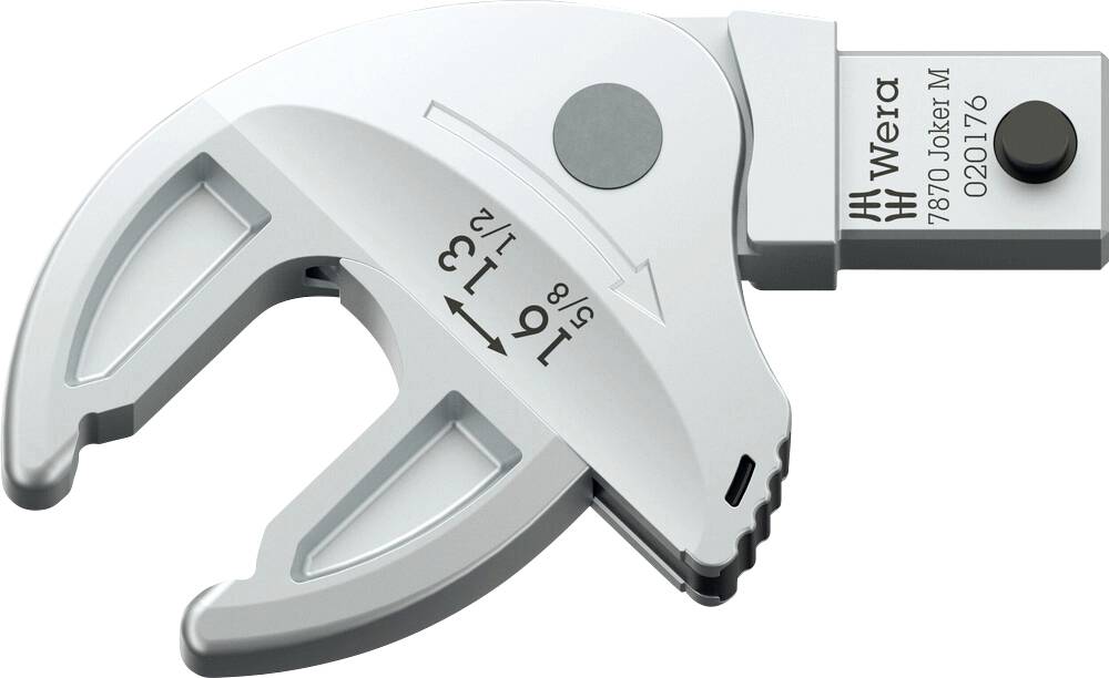 Wera 05020176001 7870 Joker M Selbstjustierender Einsteck-Maulschlüssel Schlüsselweite (Metrisch) 13 - 16 mm Schlüsselweite (Zoll) 1/2" - 19/32"