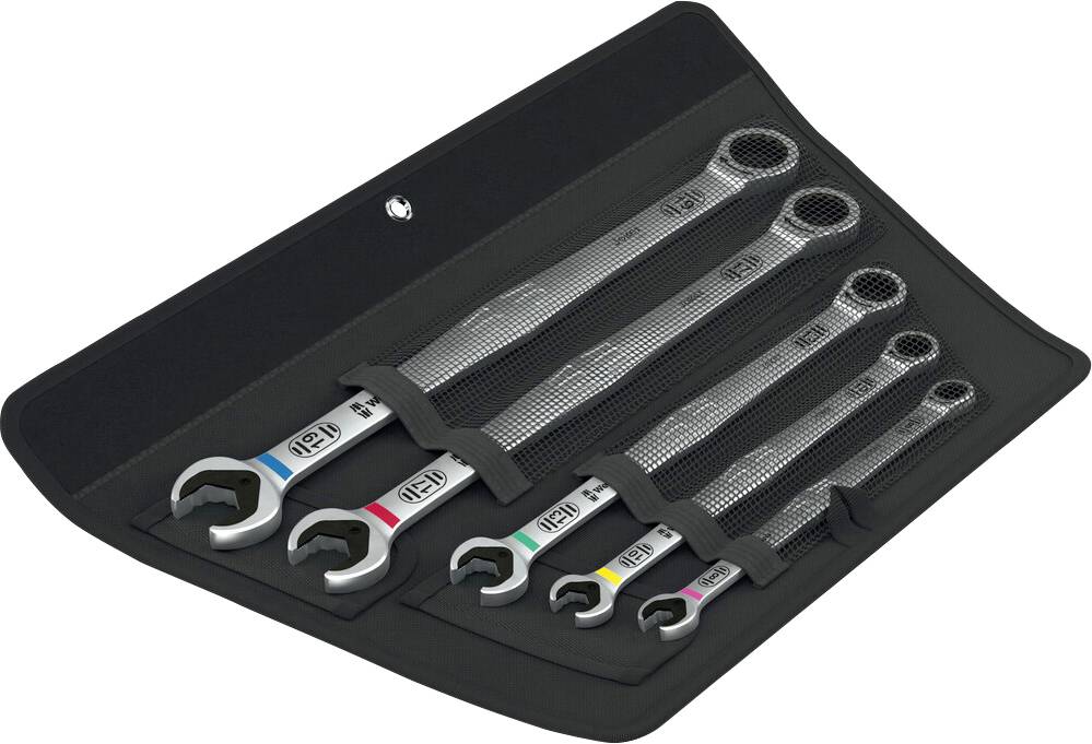 Wera 05020380001 6007 Joker 5 Set 1 Ring-Maulschlüssel-Satz 5teilig Schlüsselweite (Metrisch) 8 - 1
