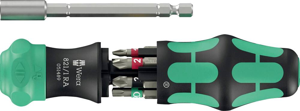 Wera Kraftform Kompakt 28 RA 1 Bit-Schraubendreher 1/4"