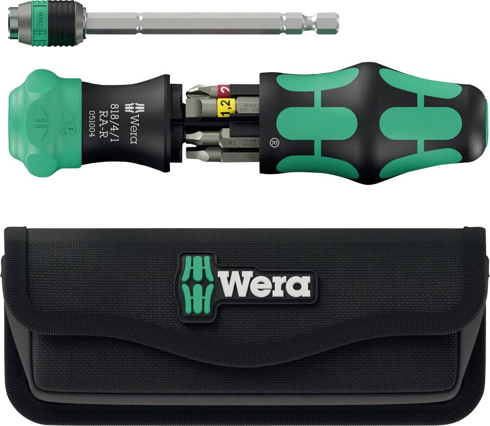 Wera Kraftform Kompakt 26 RA-R Bit-Schraubendreher 1/4"