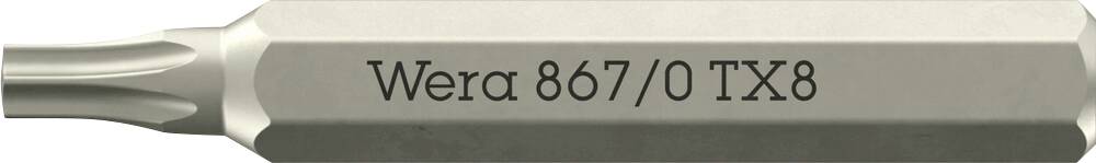 Wera 05058132001 867 Micro TORX® Torx-Bit Antrieb: 1/4" (6.3 mm) Abtrieb: TORX TX 8 30mm