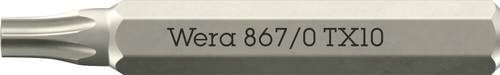 Wera 05058133001 867 Micro TORX® Torx-Bit Antrieb: 1/4  (6.3 mm) Abtrieb: TORX TX 10 30 mm