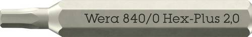 Wera 05058111001 840 Micro Sechskant-Bit Antrieb: 4 mm Abtrieb: Innen-Sechskant 2.0 mm 30 mm
