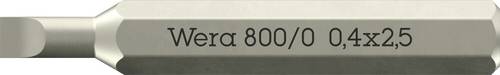 Wera 05058101001 800 Micro Schlitz-Bit Antrieb: 5/32 (4 mm) Abtrieb: Kreuzschlitz Phillips 2.5 mm