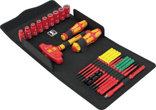 Wera Kraftform Kompakt VDE 24 Allrounder Set 1 VDE Wechselklingen-Set Kreuzschlitz Phillips, Kreuzs