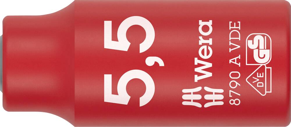 Wera 8790A VDE 05005932001 Außen-Sechskant Steckschlüsseleinsatz 5.5mm