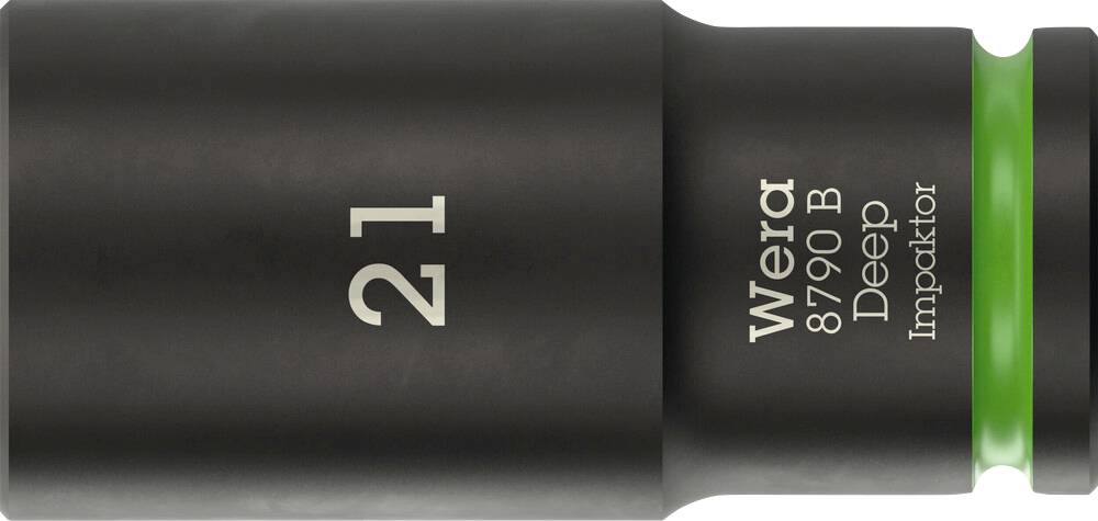 Wera 8790 B Impaktor Deep 05005561001 Außen-Sechskant Steckschlüsseleinsatz 21 mm