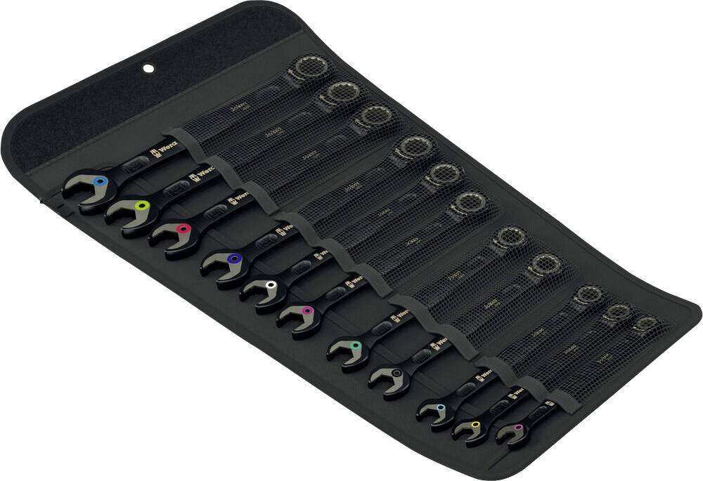 Wera 05020017001 6000 Joker Black Edition 11 Set 1 Maul-Ringratschenschlüssel-Satz 11teilig Schlüss