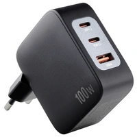 Intenso W100ACC+C520C black USB-C® Adapter 100W USB-A, USB-C® Schwarz Intenso W100ACC+C520C black USB-C® Adapter 100W USB-A, USB-C® Schwarz