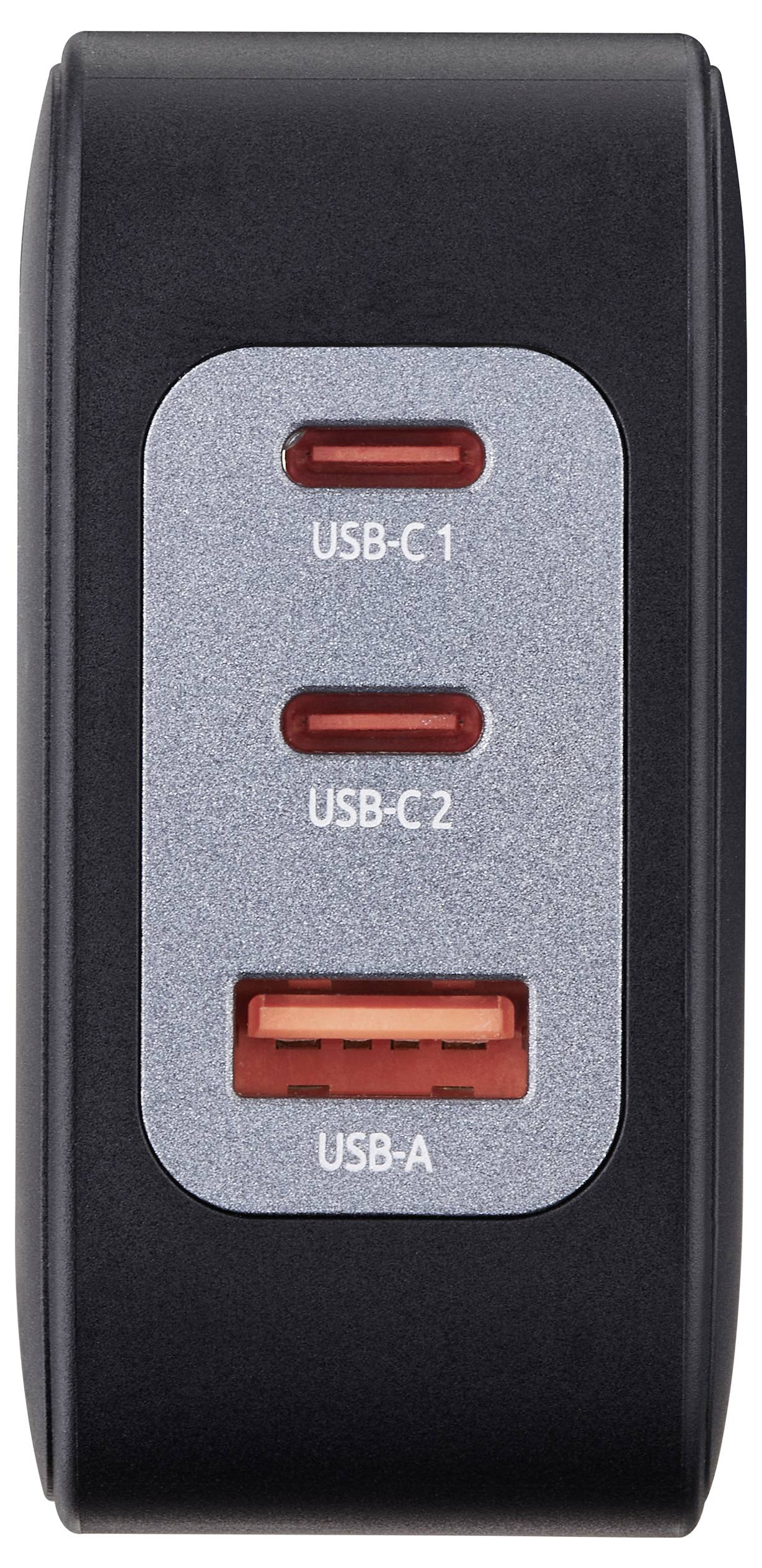 Intenso W100ACC+C520C black USB Ladegerät 100 W 2x USB-C®, 1x USB-A Schwarz