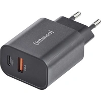 Intenso W30AC black Adapter 30W USB-A, USB-C® Schwarz Intenso W30AC black Adapter 30W USB-A, USB-C® Schwarz