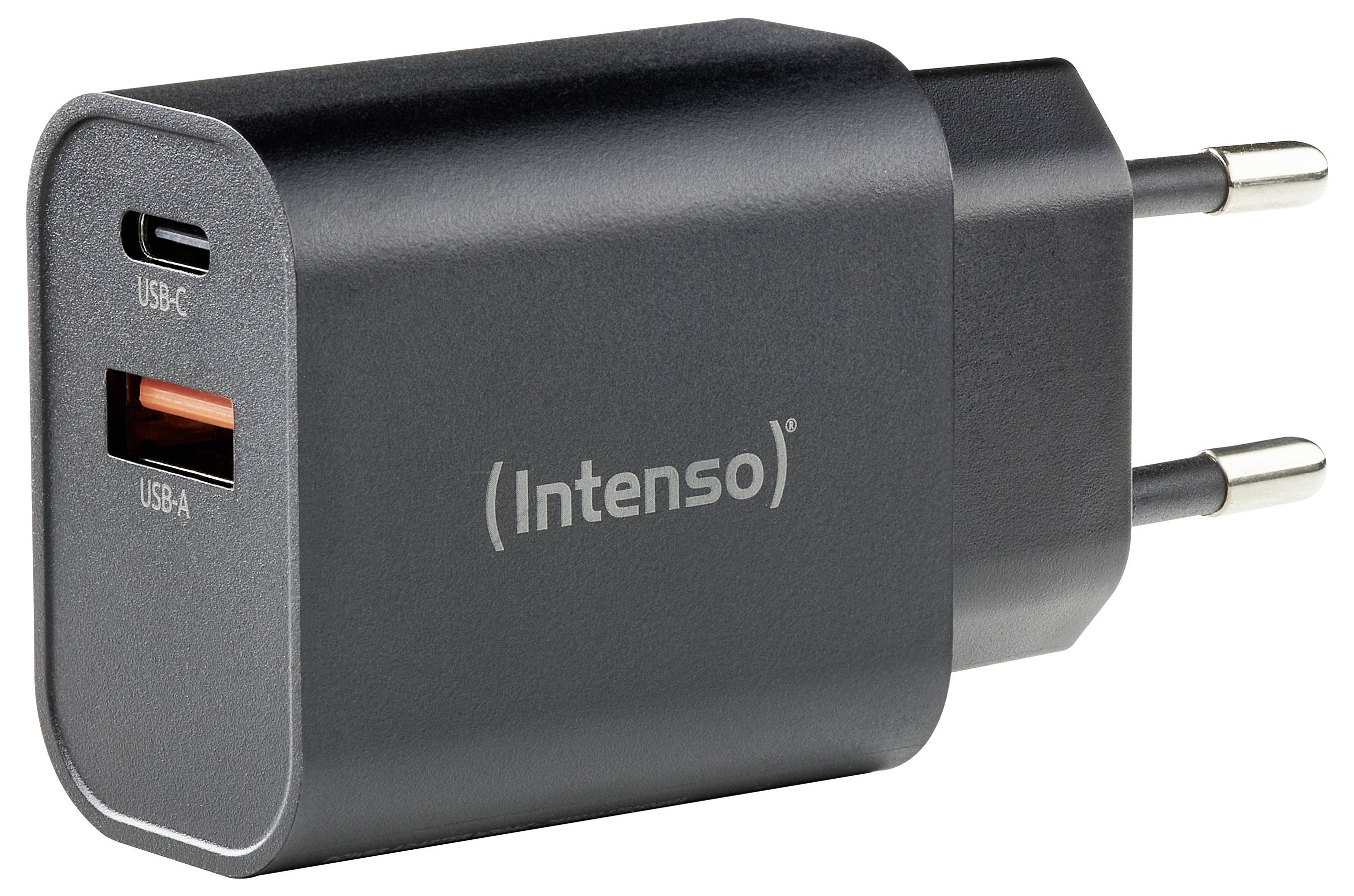 Intenso W30AC black Adapter 30 W USB-A, USB-C® Schwarz