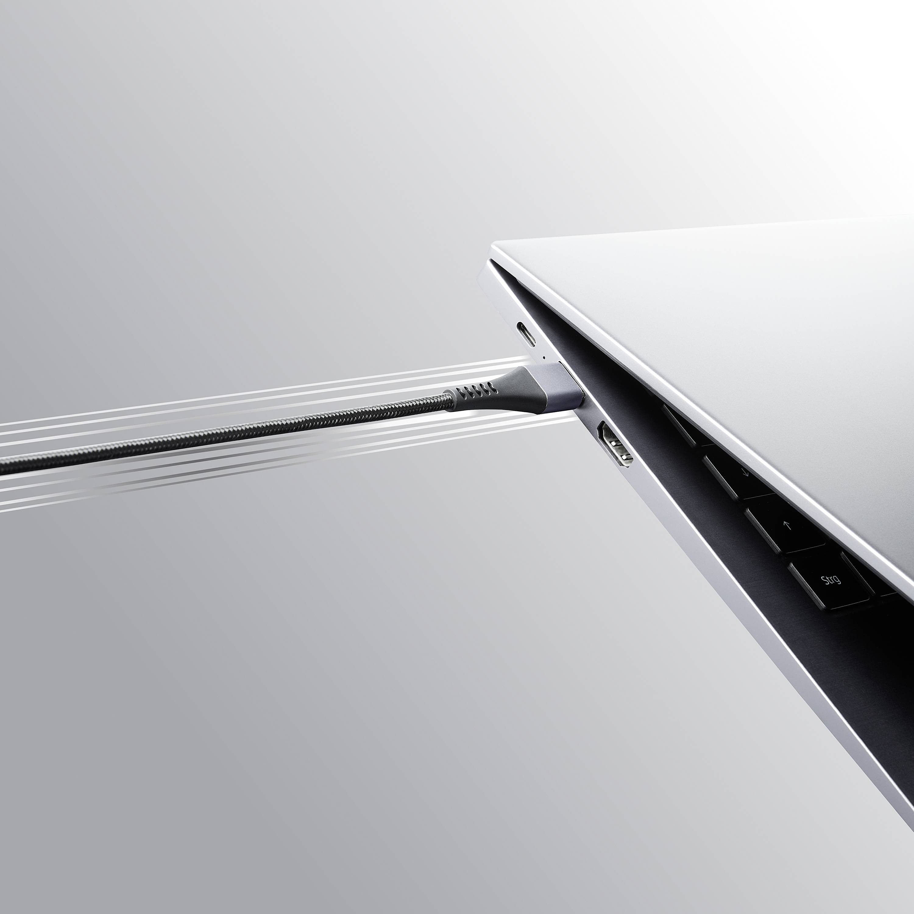 Intenso USB-C® Kabel USB-C® Stecker, USB-C® Stecker 1.5m Schwarz hochflexibel 7901000