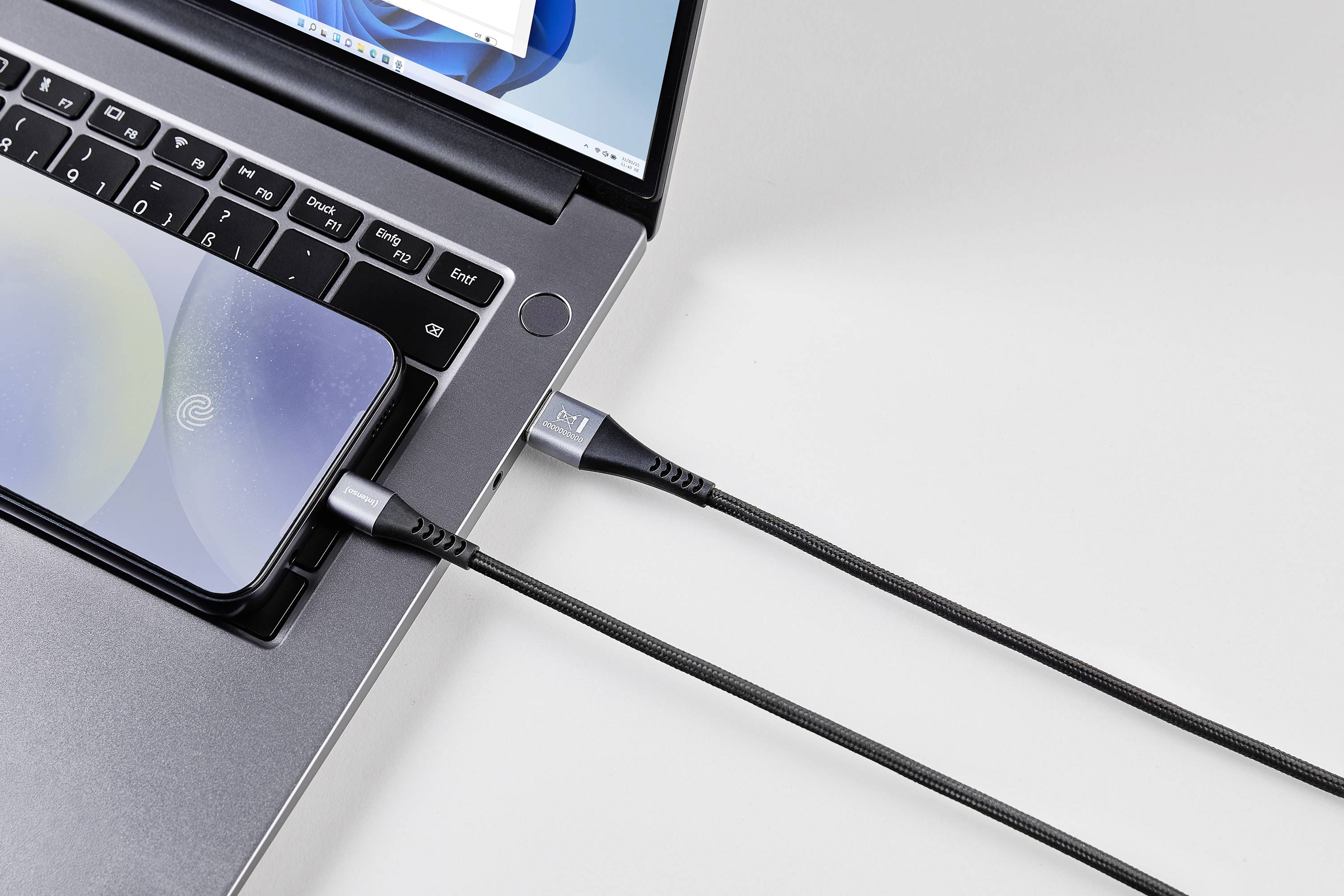 Intenso USB-Kabel USB-A Stecker, USB-C® Stecker 1.5 m Schwarz 7901100