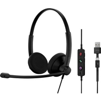 EPOS IMPACT 100 UC On Ear Headset kabelgebunden Stereo Schwarz Noise Cancelling Headset, Mikrofon-Stummschaltung EPOS IMPACT 100 UC On Ear Headset kabelgebunden Stereo Schwarz Noise Cancelling Headset, Mikrofon-Stummschaltung