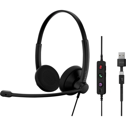 EPOS IMPACT 100 UC On Ear Headset kabelgebunden Stereo Schwarz Noise Cancelling Headset, Mikrofon-Stummschaltung EPOS IMPACT 100 UC On Ear Headset kabelgebunden Stereo Schwarz Noise Cancelling Headset, Mikrofon-Stummschaltung