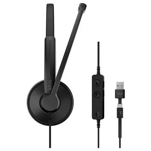 EPOS IMPACT 100 UC On Ear Headset kabelgebunden Stereo Schwarz Noise Cancelling Headset, Mikrofon-Stummschaltung EPOS IMPACT 100 UC On Ear Headset kabelgebunden Stereo Schwarz Noise Cancelling Headset, Mikrofon-Stummschaltung