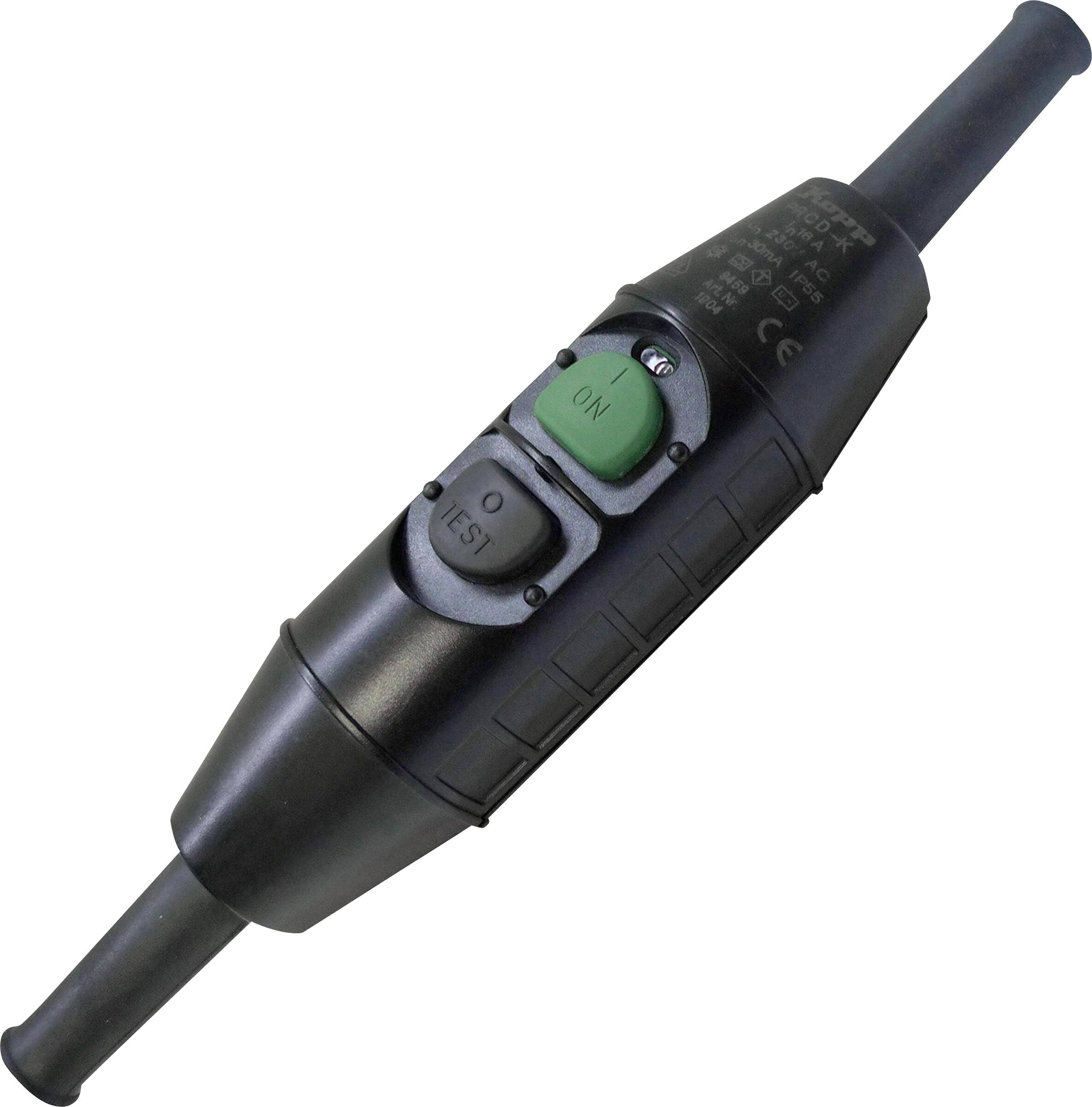 Kopp 190400015 Personenschutz-Zwischenschalter 230V Schwarz IP55