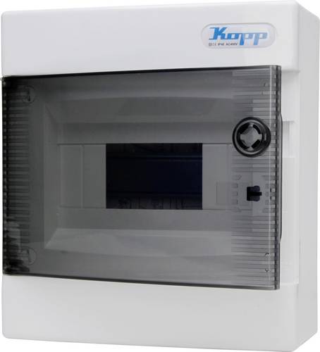 Kopp 350915041 Boîtier de distribution Nombre de divisions = 8 Nbr de rangées = 1 Contenu 1 pc(s)