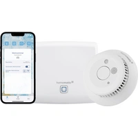 Homematic IP Funk Starter Set Mini Rauchwarnmelder Funk-Warnmelder-Set netzbetrieben, batteriebetrieben (Ø x H) 110mm x 45m Homematic IP Funk Starter Set Mini Rauchwarnmelder Funk-Warnmelder-Set netzbetrieben, batteriebetrieben (Ø x H) 110mm x 45m