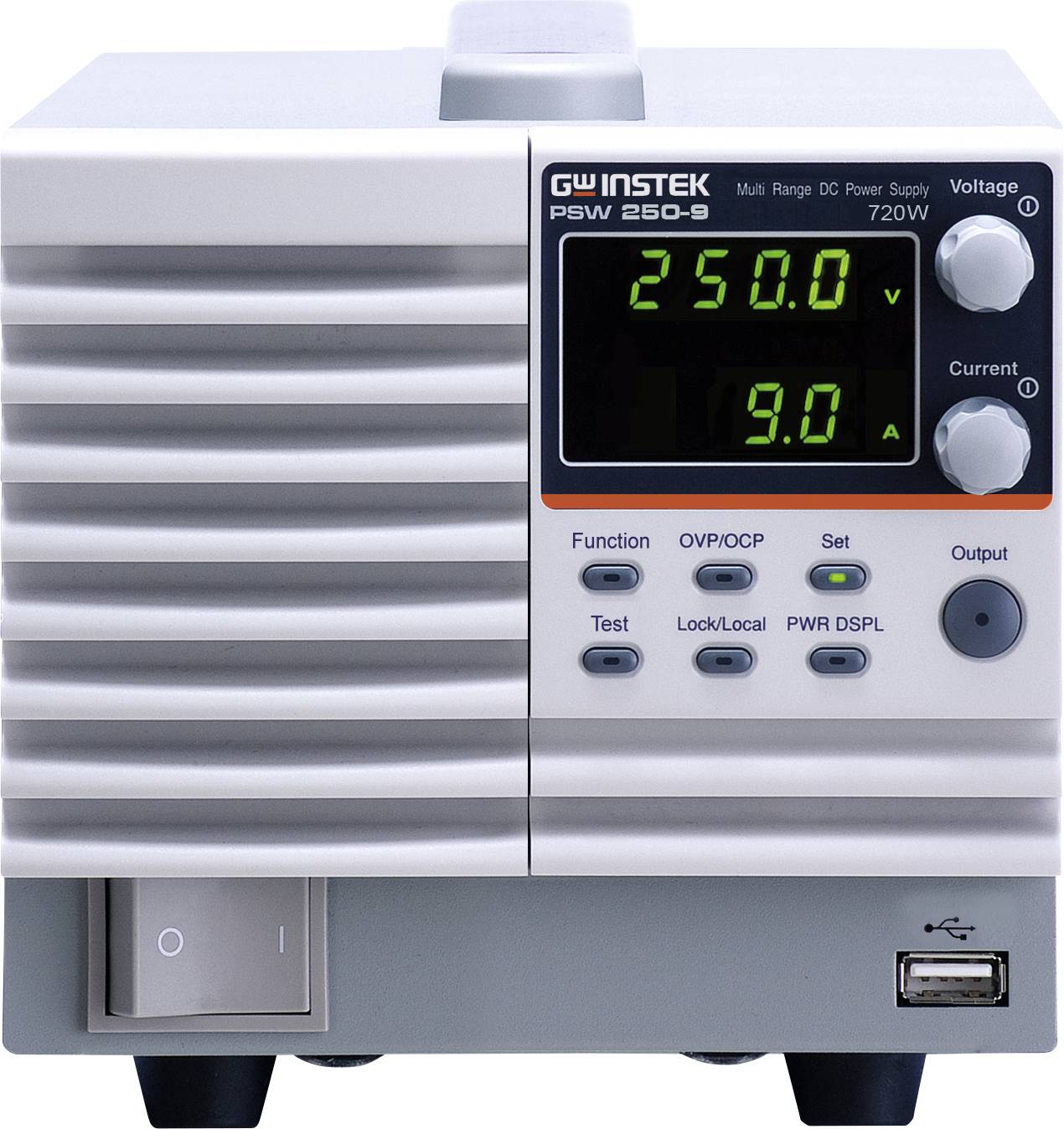 GW Instek PSW 250-9 720W Multi-Range Programmable Switching Labornetzgerät, einstellbar 0 - 250V 0 - 9A 720W LAN, USB Auto-Range