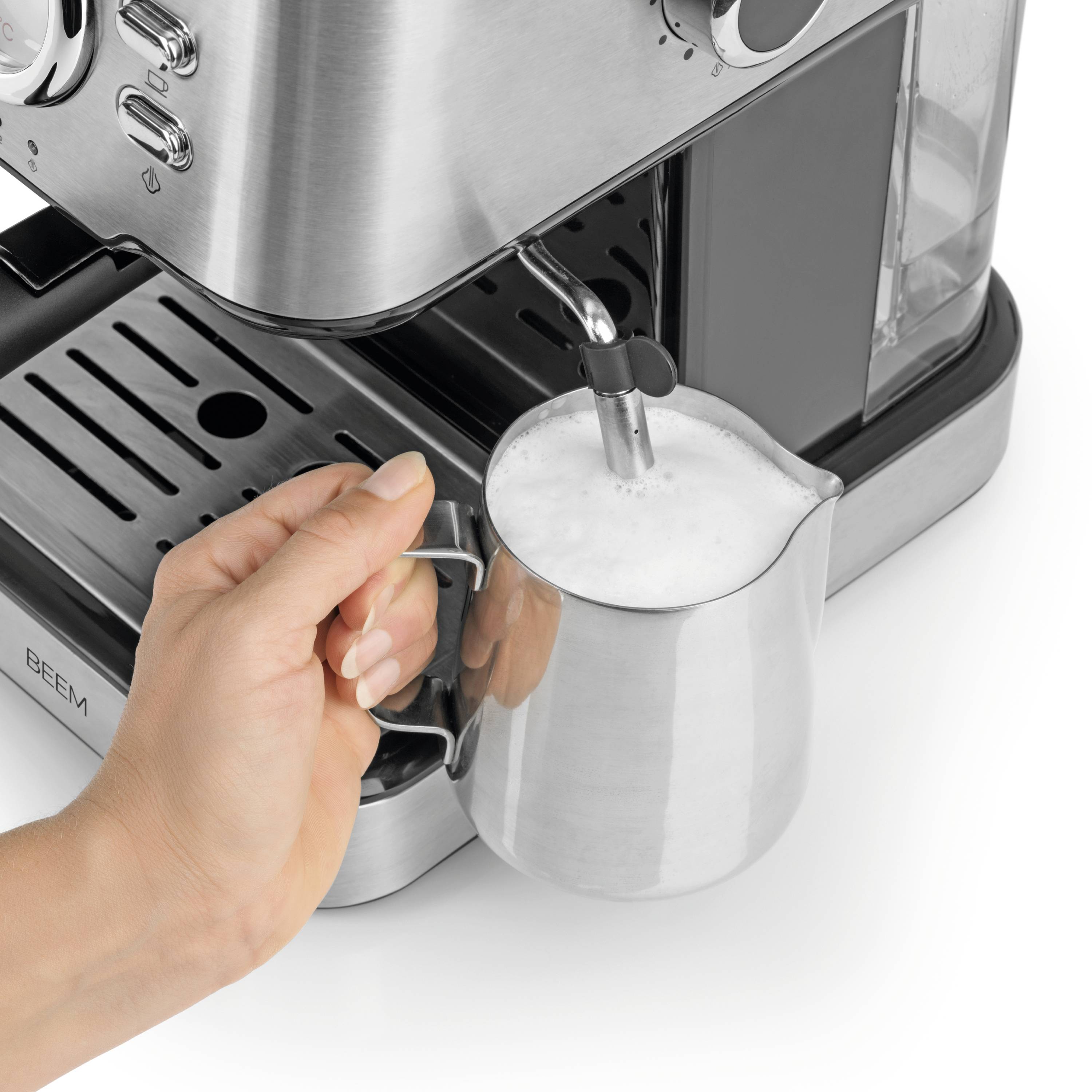 BEEM 05025 Espressomaschine mit Siebträger Schwarz, Silber 1100W