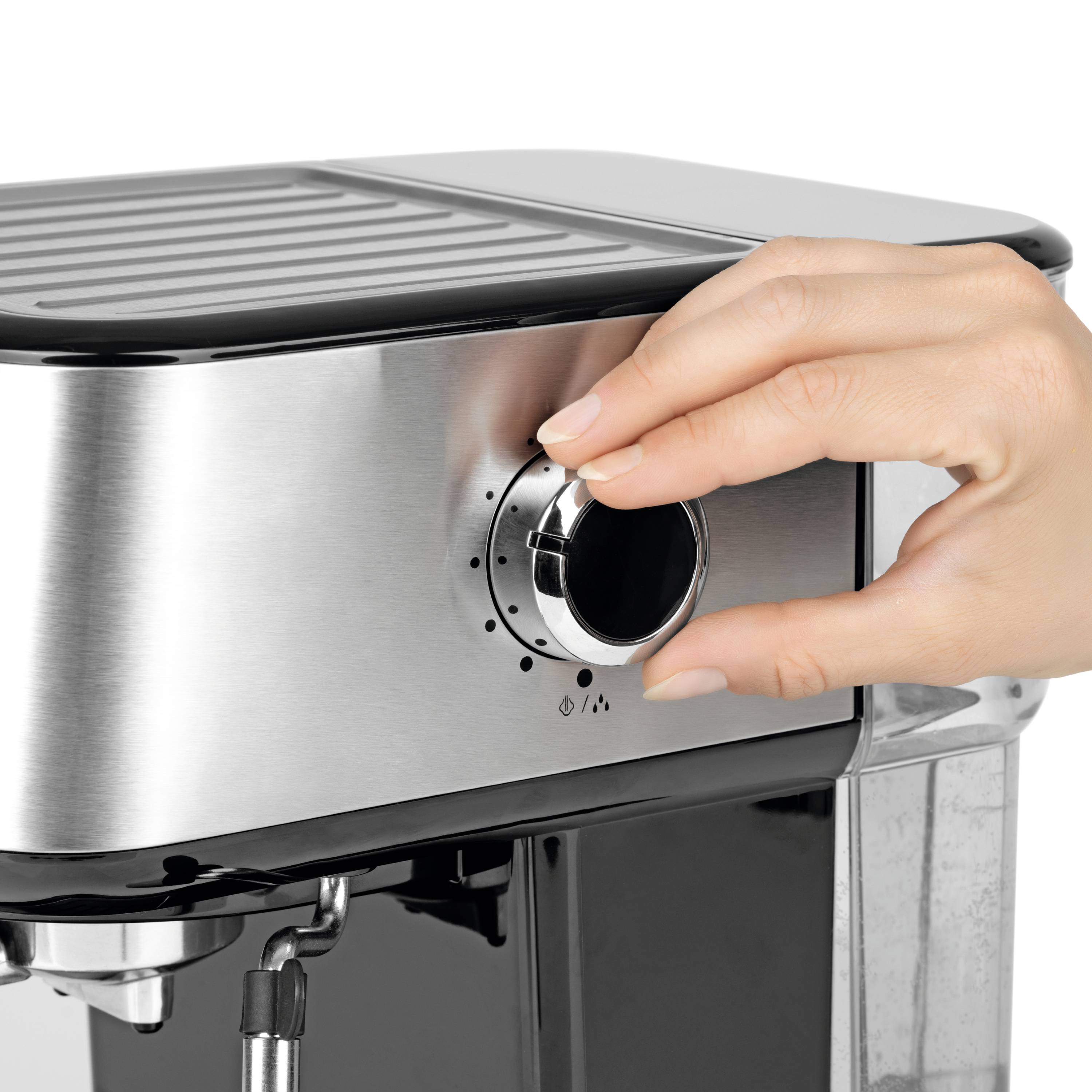 BEEM 05025 Espressomaschine mit Siebträger Schwarz, Silber 1100W