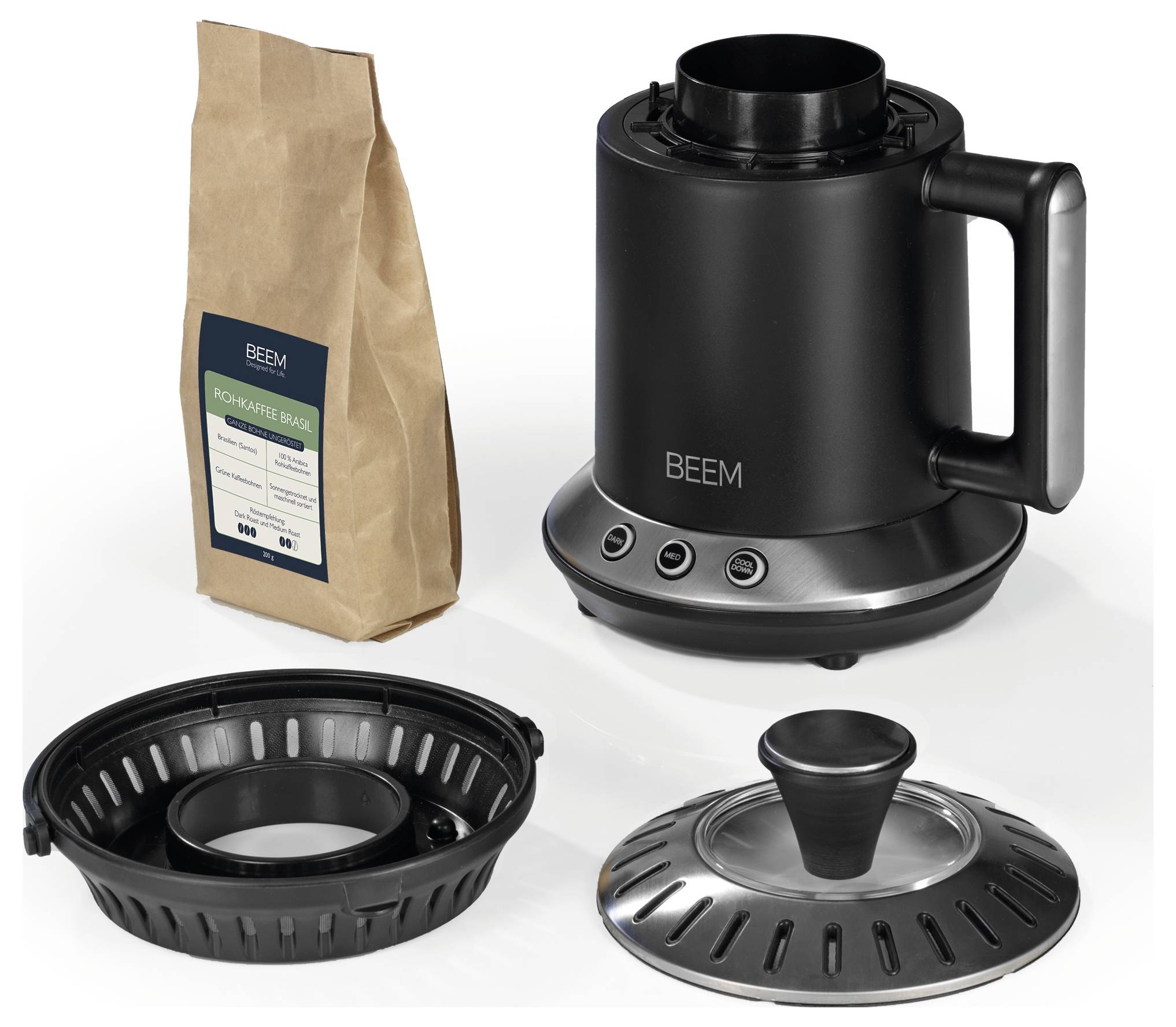 BEEM 04202 Kaffeeröster Schwarz