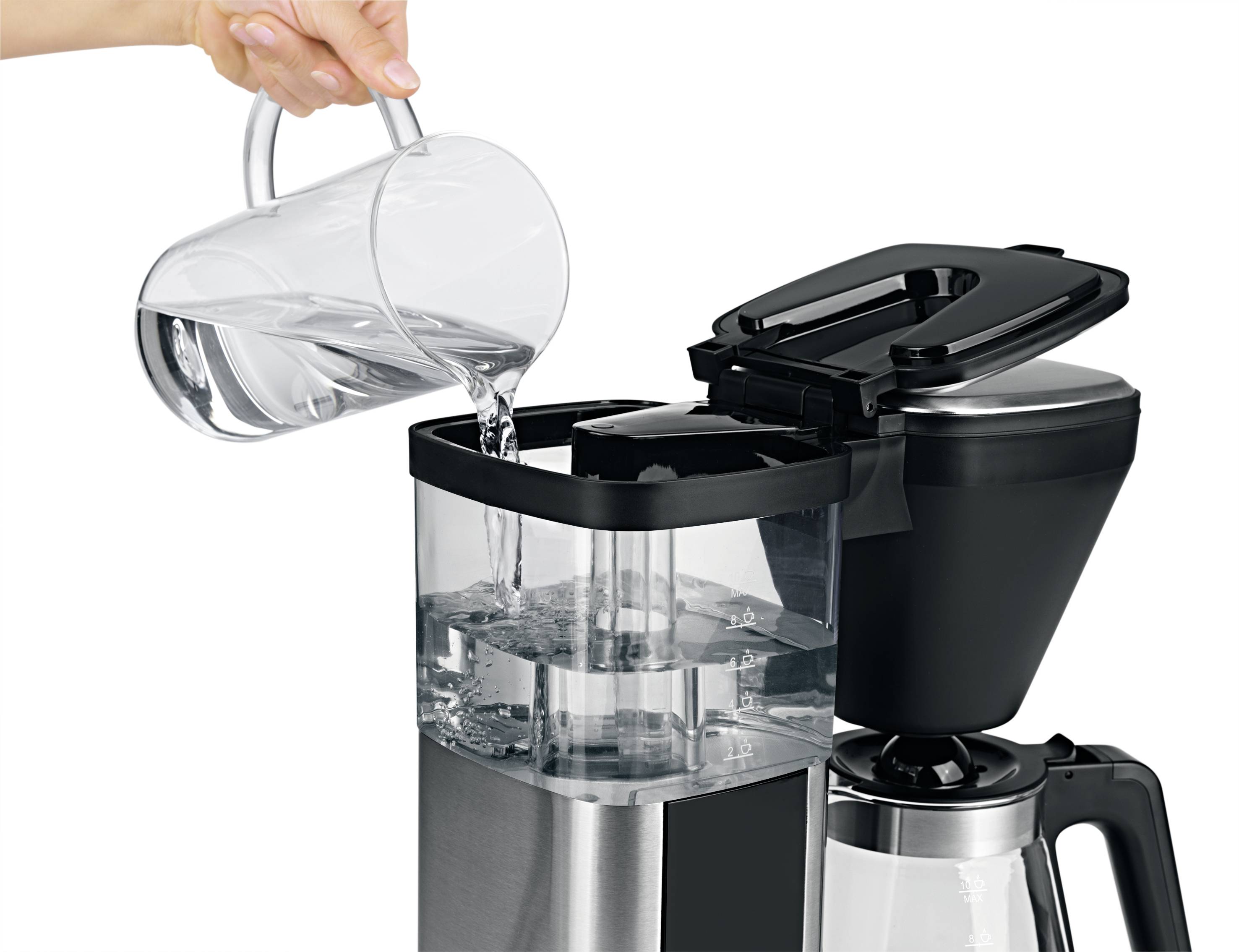 BEEM 02275 Kaffeemaschine Schwarz, Silber Fassungsvermögen Tassen=10 Warmhaltefunktion, Timerfunktion, Glaskanne