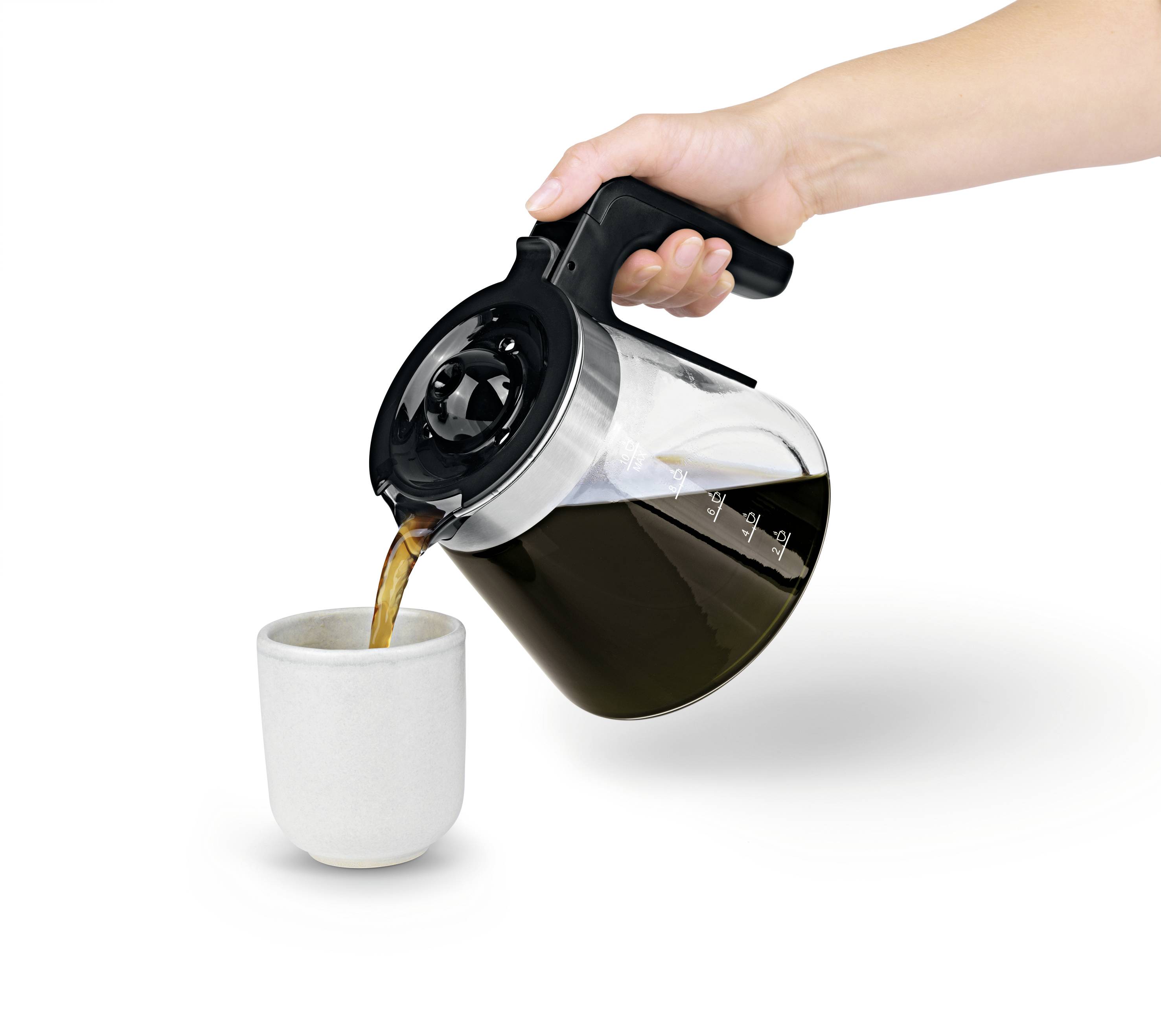 BEEM 02275 Kaffeemaschine Schwarz, Silber Fassungsvermögen Tassen=10 Warmhaltefunktion, Timerfunktion, Glaskanne