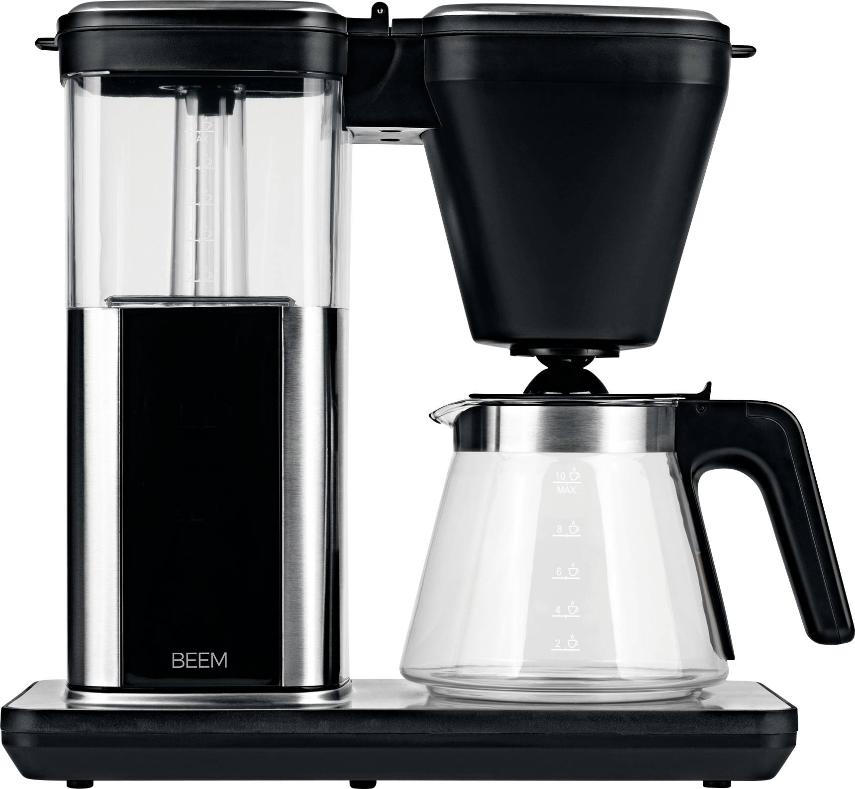 BEEM 02275 Kaffeemaschine Schwarz, Silber Fassungsvermögen Tassen=10 Warmhaltefunktion, Timerfunktion, Glaskanne