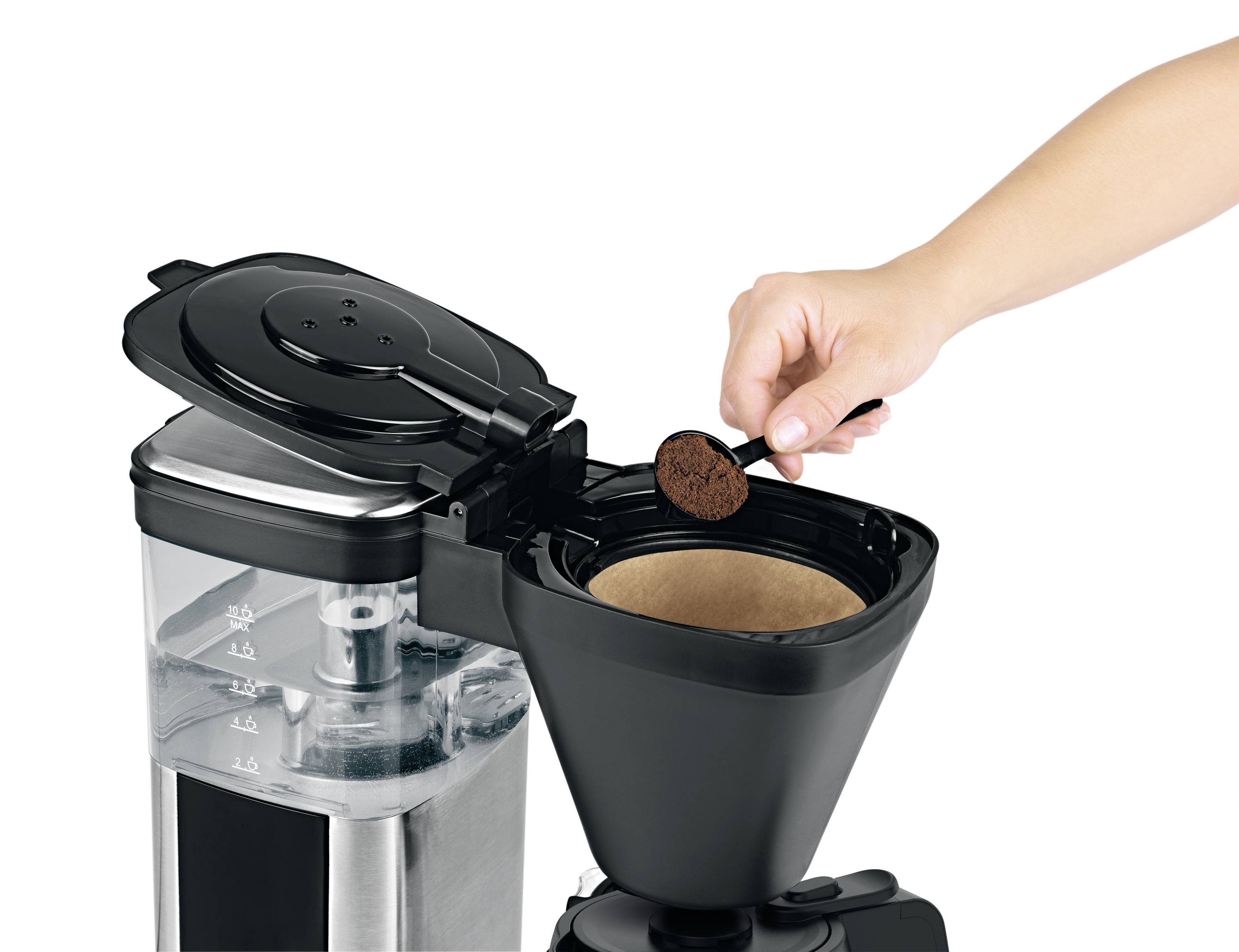 BEEM 03890 Kaffeemaschine Schwarz, Silber Fassungsvermögen Tassen=10 Isolierkanne, Timerfunktion, Warmhaltefunktion