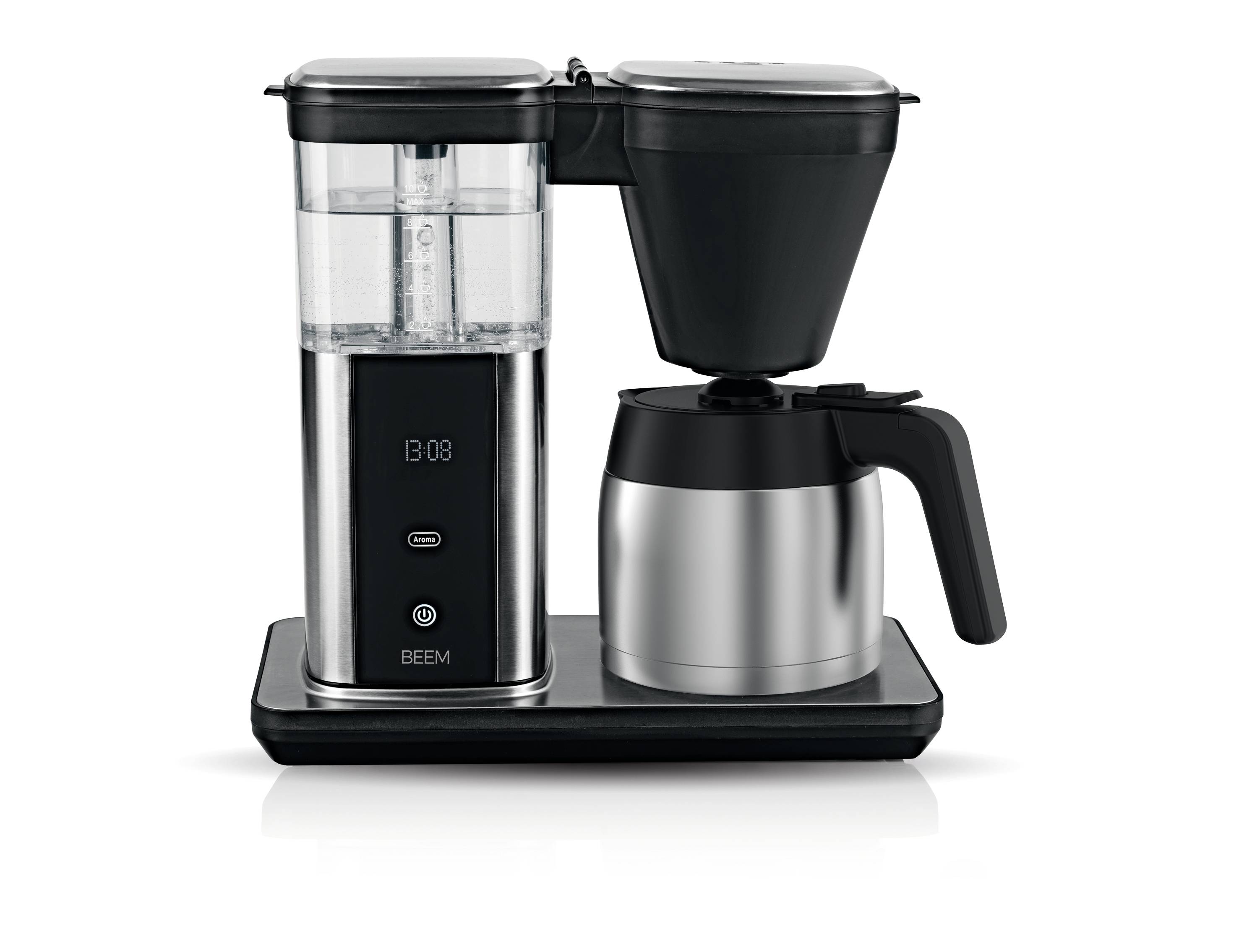 BEEM 03890 Kaffeemaschine Schwarz, Silber Fassungsvermögen Tassen=10 Isolierkanne, Timerfunktion, Warmhaltefunktion