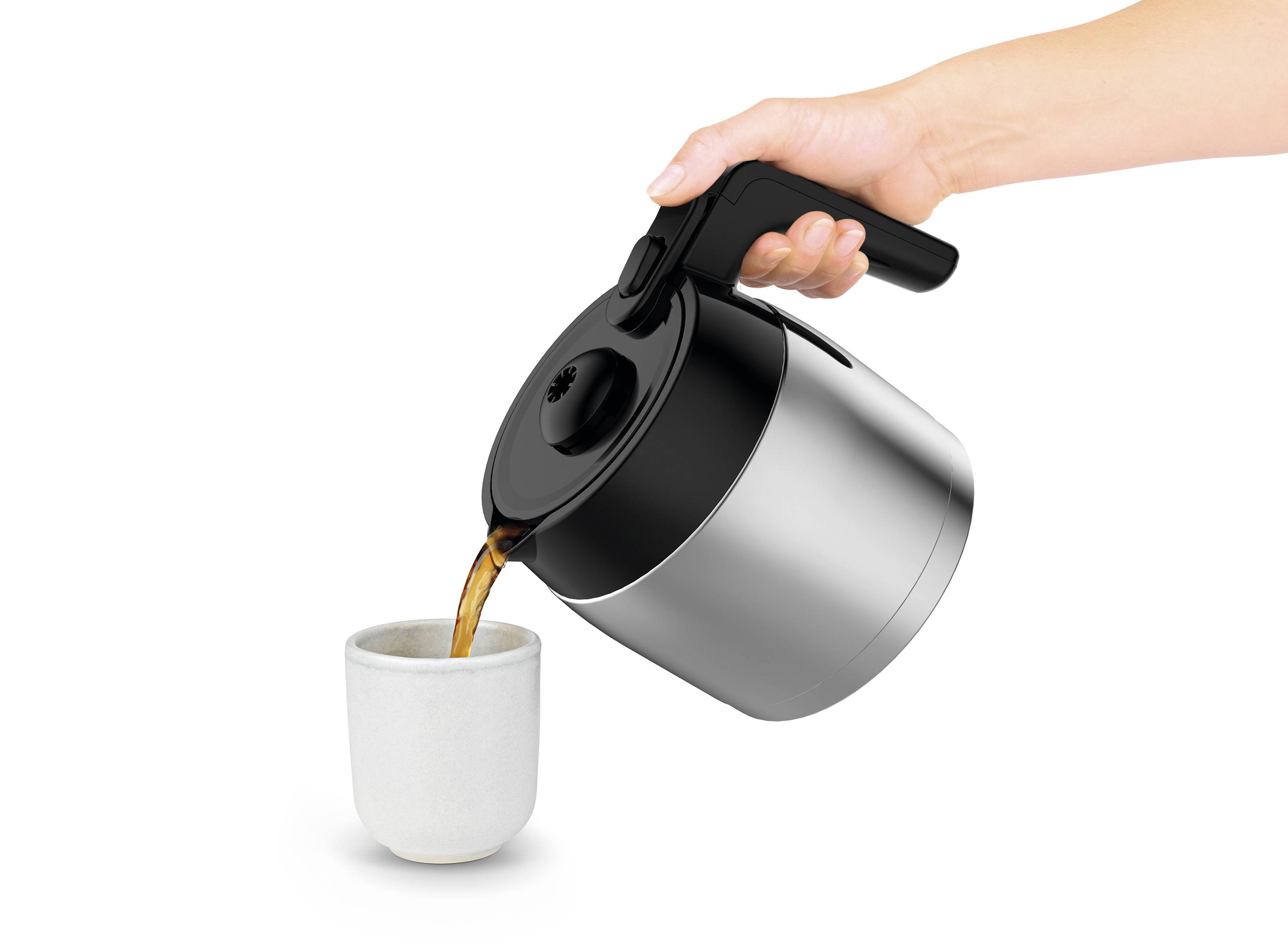 BEEM 03890 Kaffeemaschine Schwarz, Silber Fassungsvermögen Tassen=10 Isolierkanne, Timerfunktion, Warmhaltefunktion