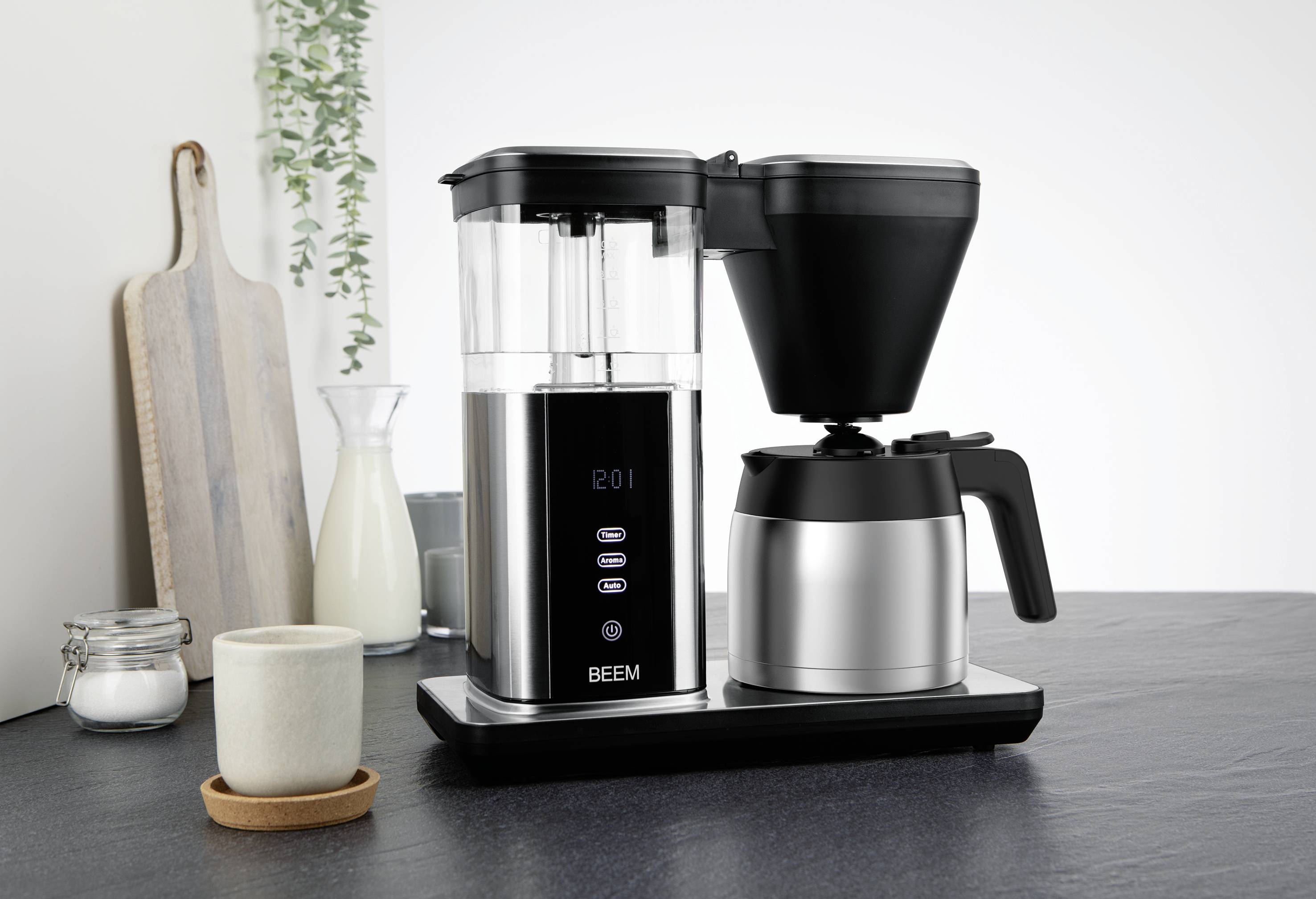 BEEM 03890 Kaffeemaschine Schwarz, Silber Fassungsvermögen Tassen=10 Isolierkanne, Timerfunktion, Warmhaltefunktion