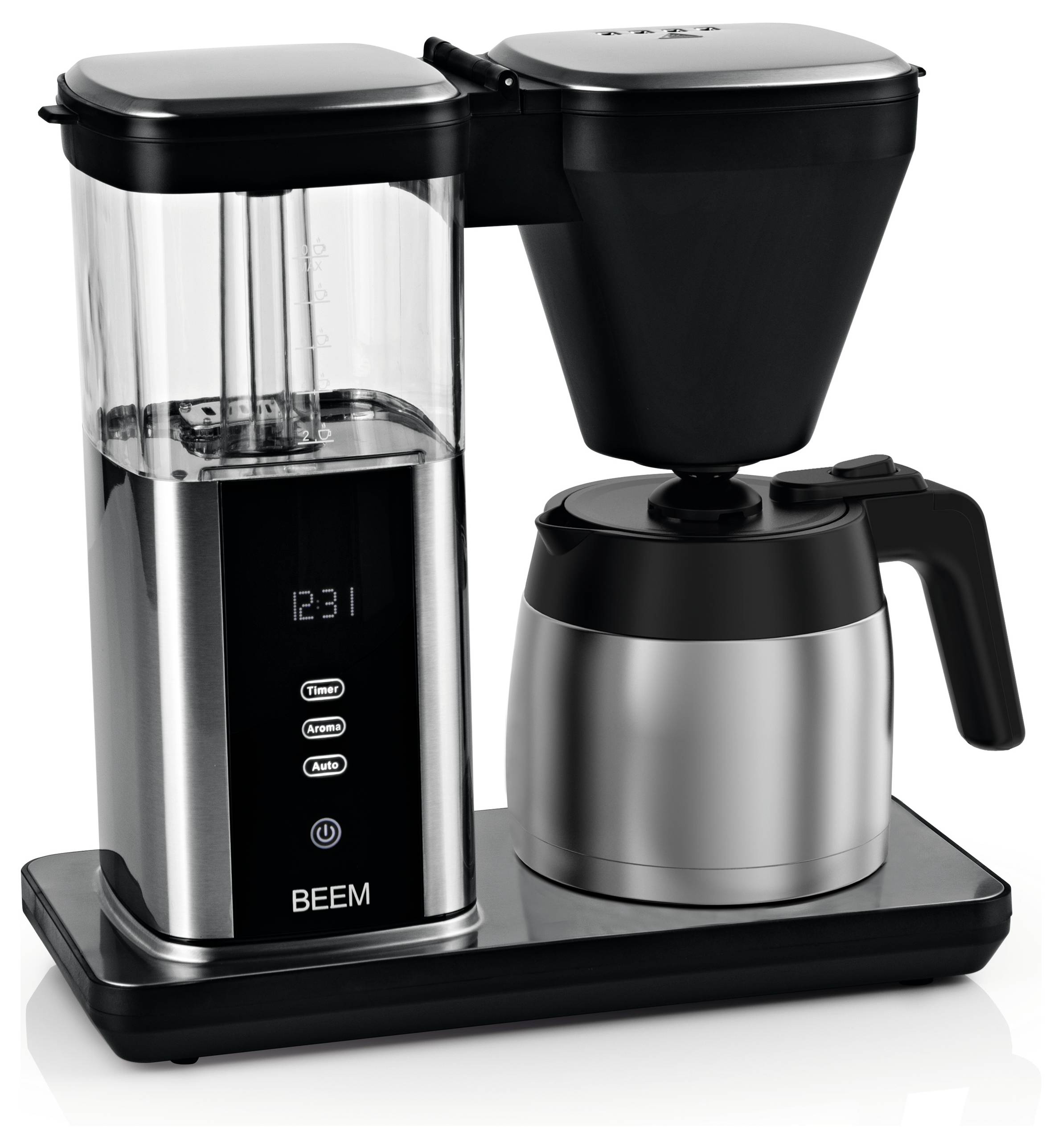BEEM 03890 Kaffeemaschine Schwarz, Silber Fassungsvermögen Tassen=10 Isolierkanne, Timerfunktion, W