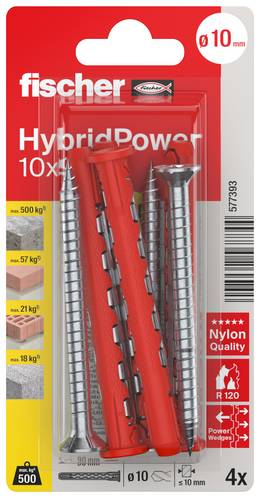Fischer 577393 HybridPower Dübelset 90 mm 4 St.