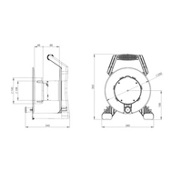 PC Electric 9250012-p Kabeltrommel 25m Schwarz Schutzkontakt-Gummi-Stecker PC Electric 9250012-p Kabeltrommel 25m Schwarz Schutzkontakt-Gummi-Stecker