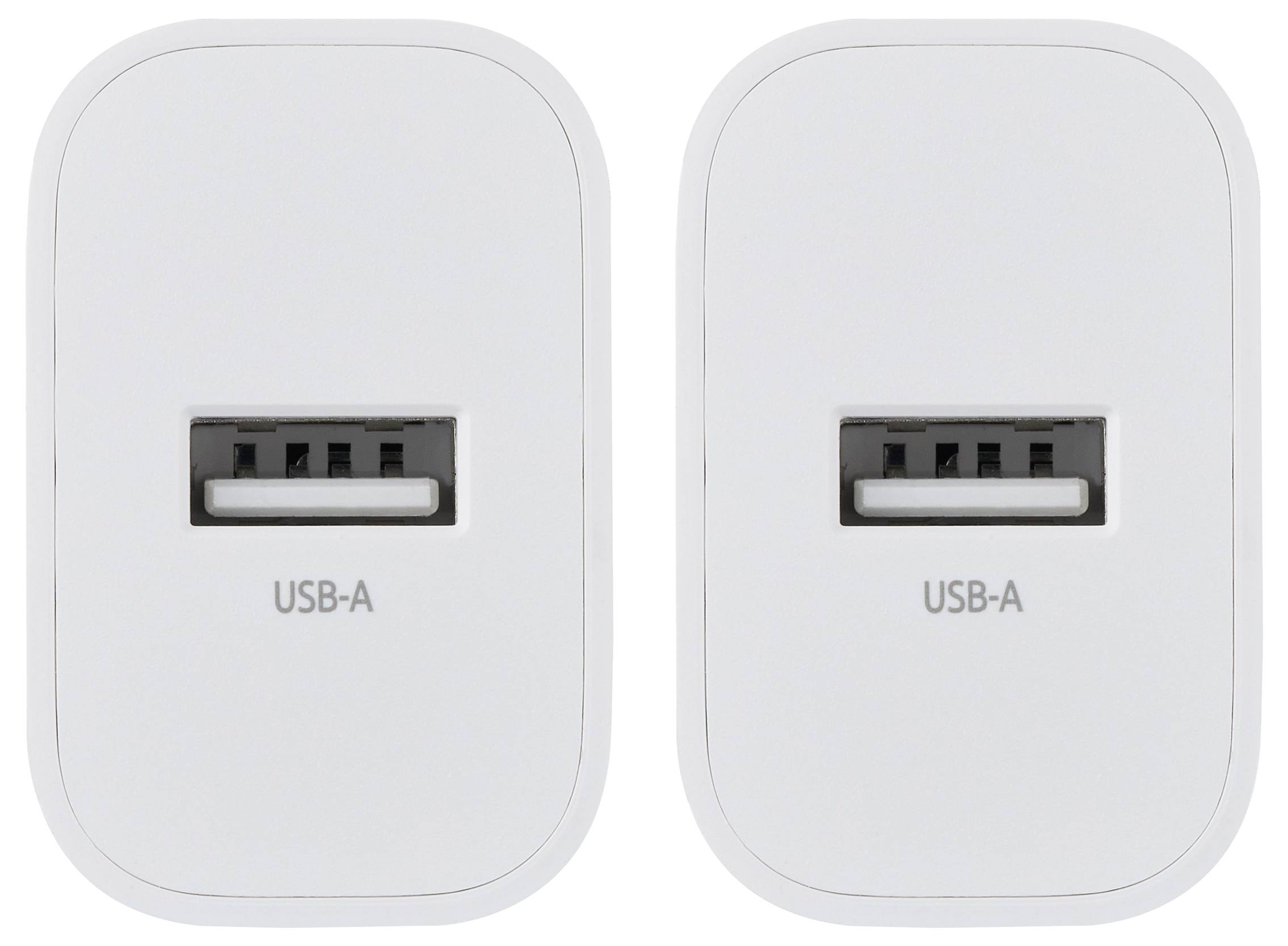 Intenso W5A white double pack USB-C® Adapter 5W USB-A Weiß Steckdose