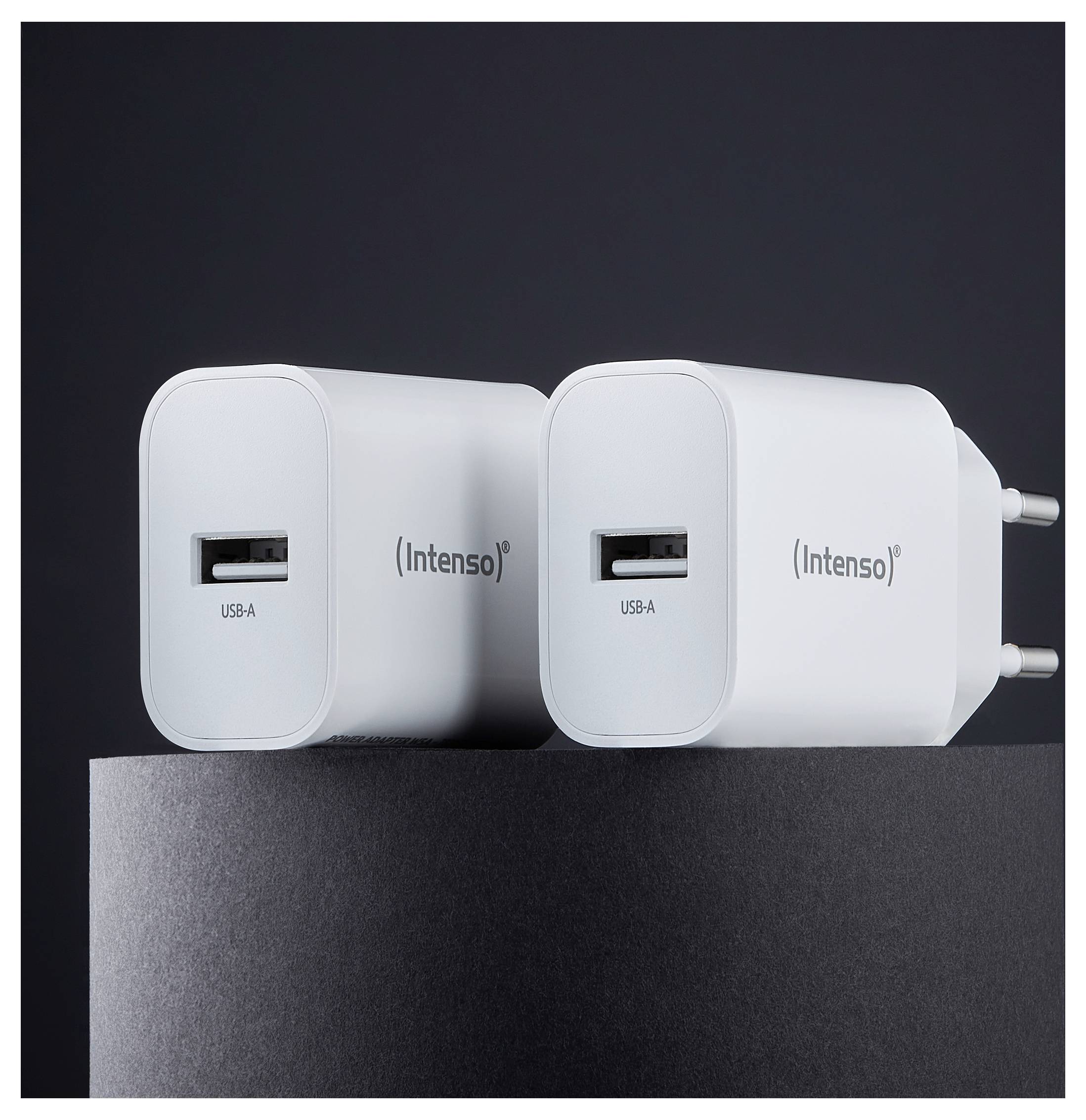 Intenso W5A white double pack USB-C® Adapter 5W USB-A Weiß Steckdose