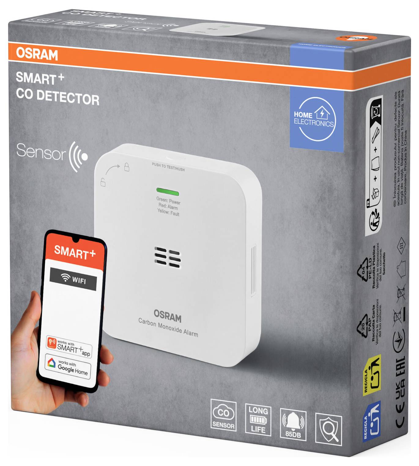 OSRAM HOMELIGHTING Smart+ Funk-Kohlenmonoxidmelder