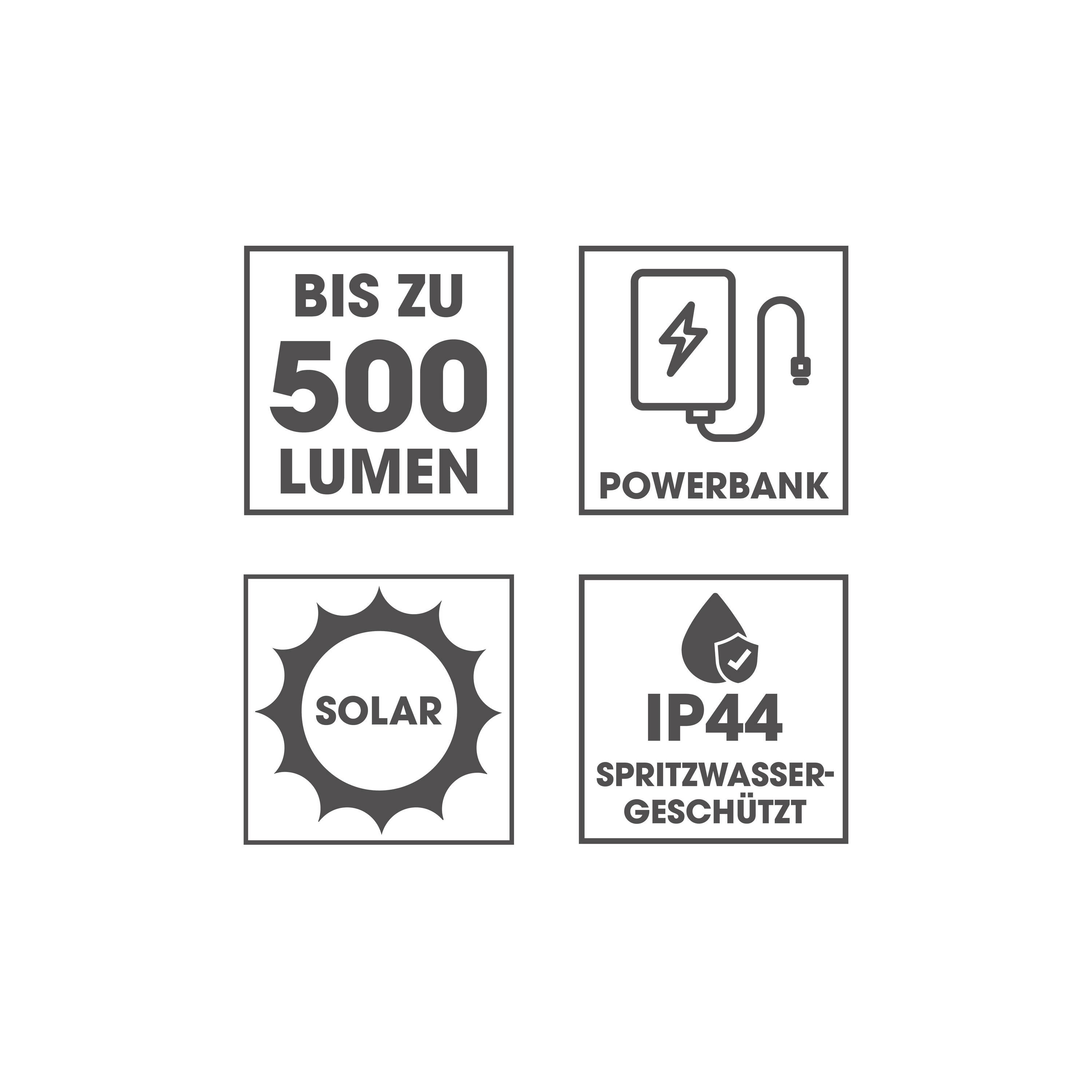 Easymaxx 12899 LED, COB LED Arbeitsleuchte akkubetrieben, solarbetrieben