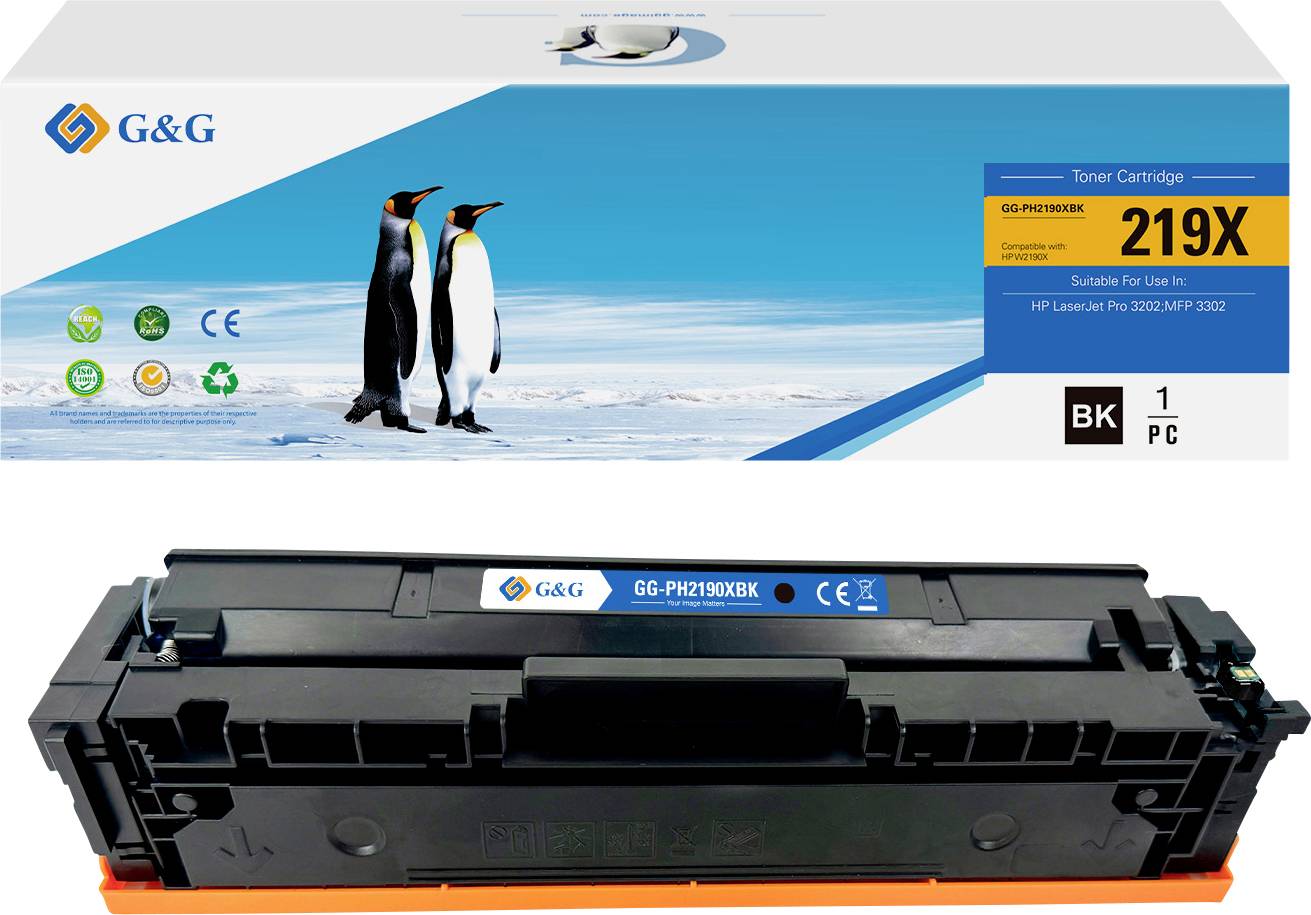 G&G Toner ersetzt HP 219X, W2190X Kompatibel Schwarz 3200 Seiten HP 219X NT-PH2190XBK-B-V2-S1