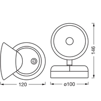 OSRAM HOMELIGHTING NIGHTLUX CONE 830 DIM USB Black 4099854478789 Wandleuchte 1.80 W Schwarz OSRAM HOMELIGHTING NIGHTLUX CONE 830 DIM USB Black 4099854478789 Wandleuchte 1.80 W Schwarz