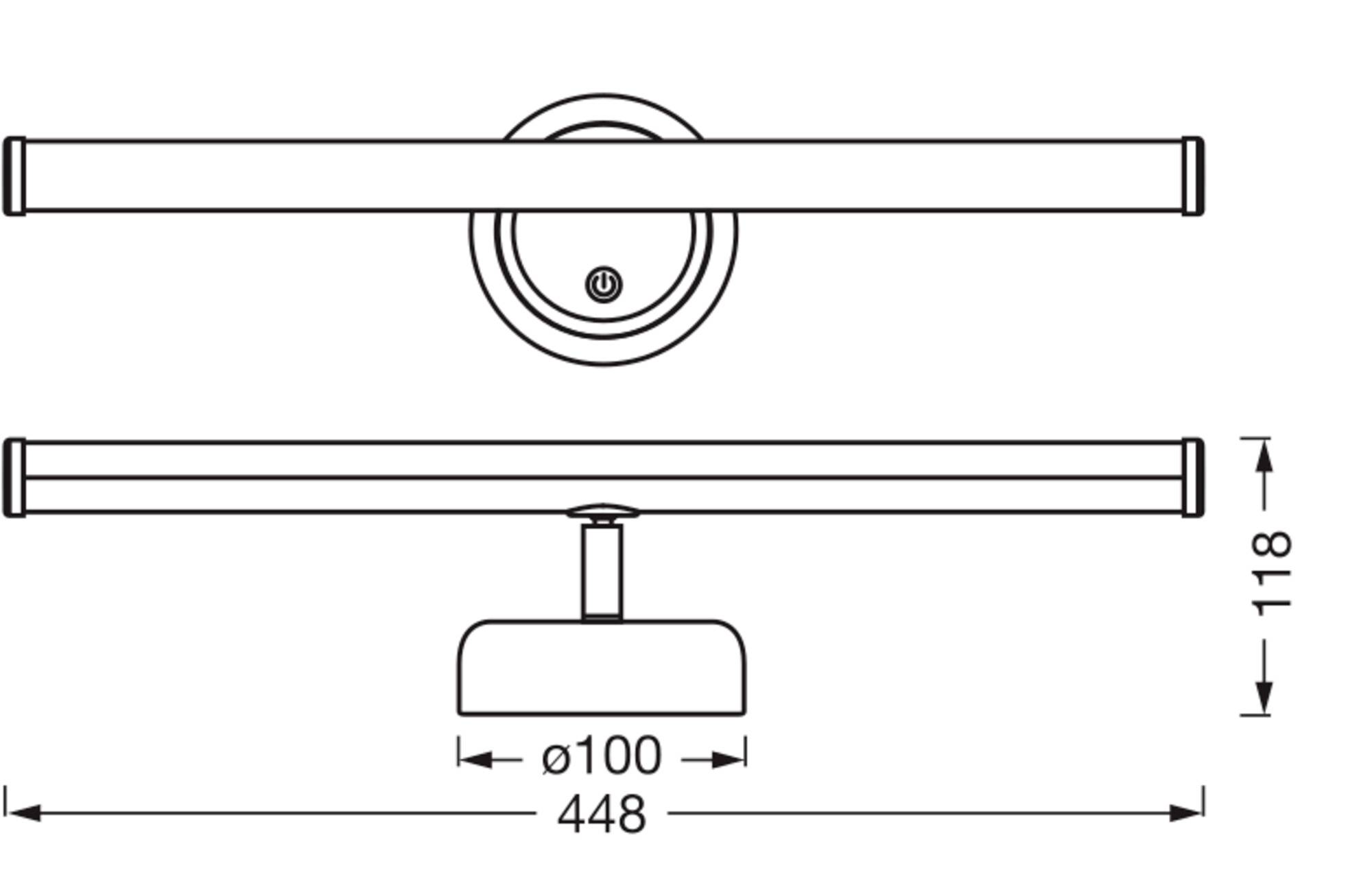 OSRAM HOMELIGHTING NIGHTLUX STICK 830 DIM USB Black 4099854478888 Wandleuchte 1.80W Schwarz