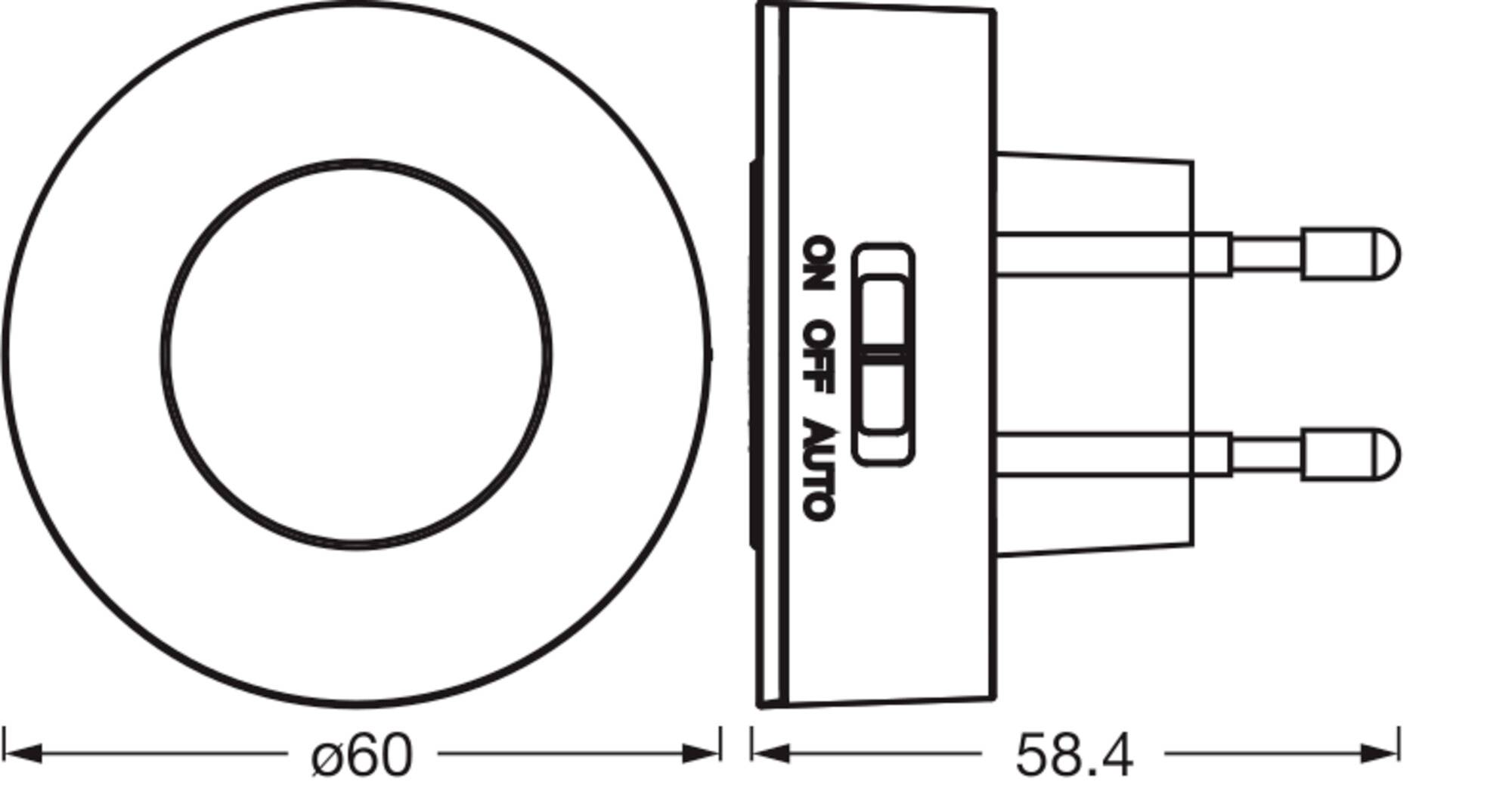 OSRAM HOMELIGHTING LUNETTA BACKLIGHT ELLIPSE 830 White 4099854444333 Wandleuchte 0.31W Weiß